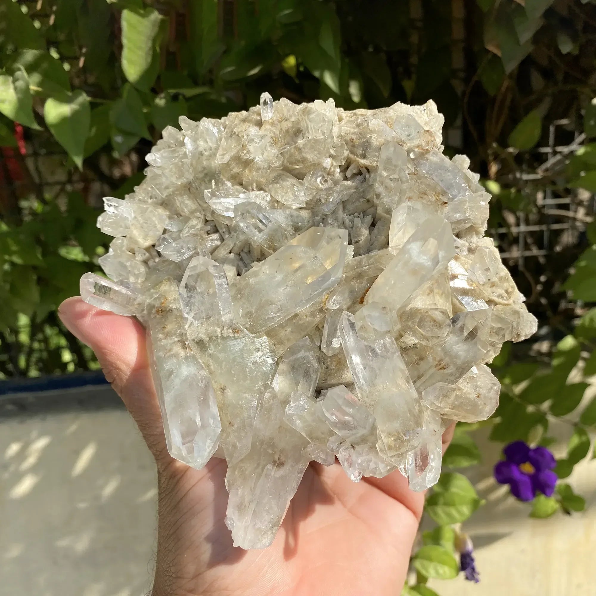 Natural Himalayan White + Pink Quartz Cluster 705g Himalayan Quartz