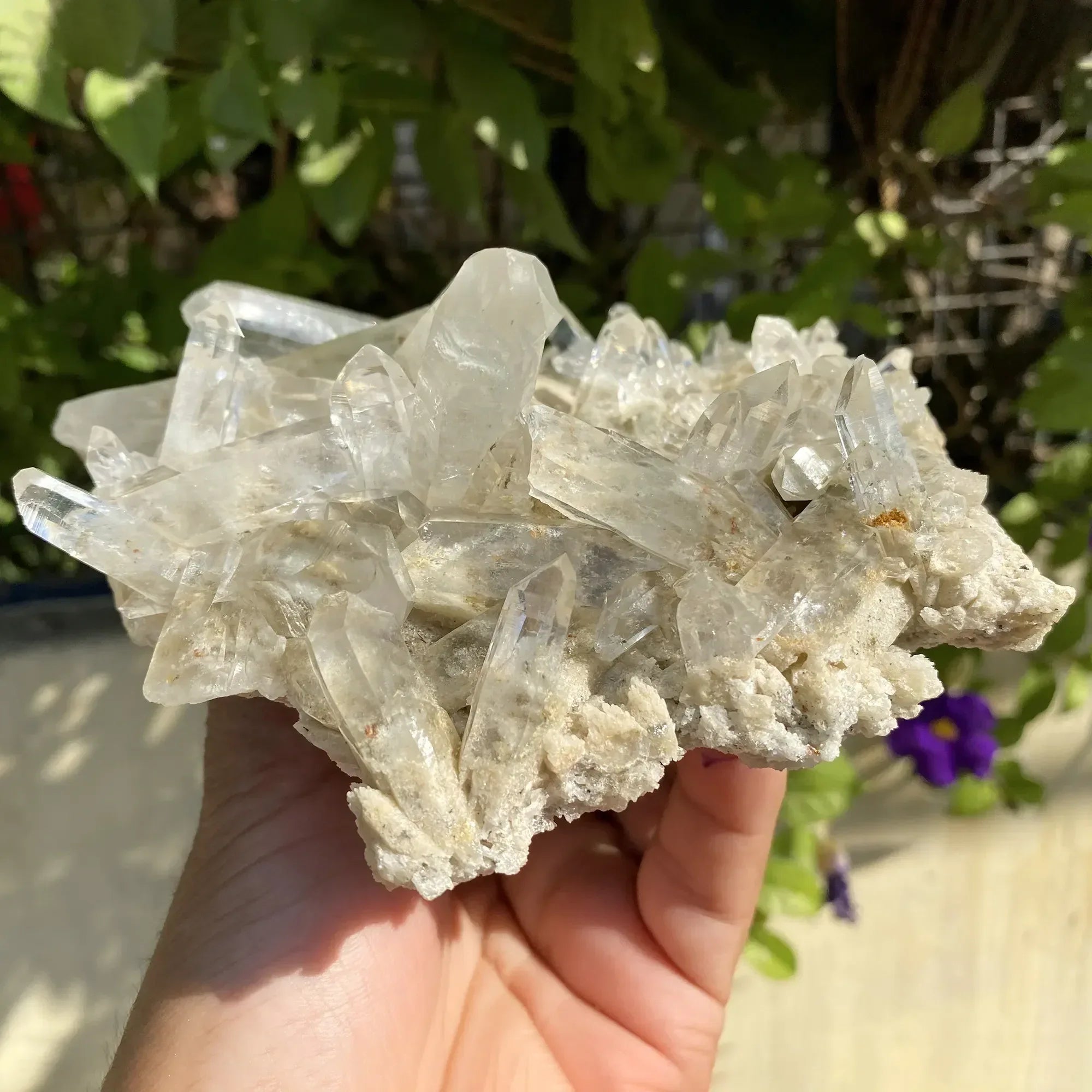 Natural Himalayan White + Pink Quartz Cluster 705g Himalayan Quartz