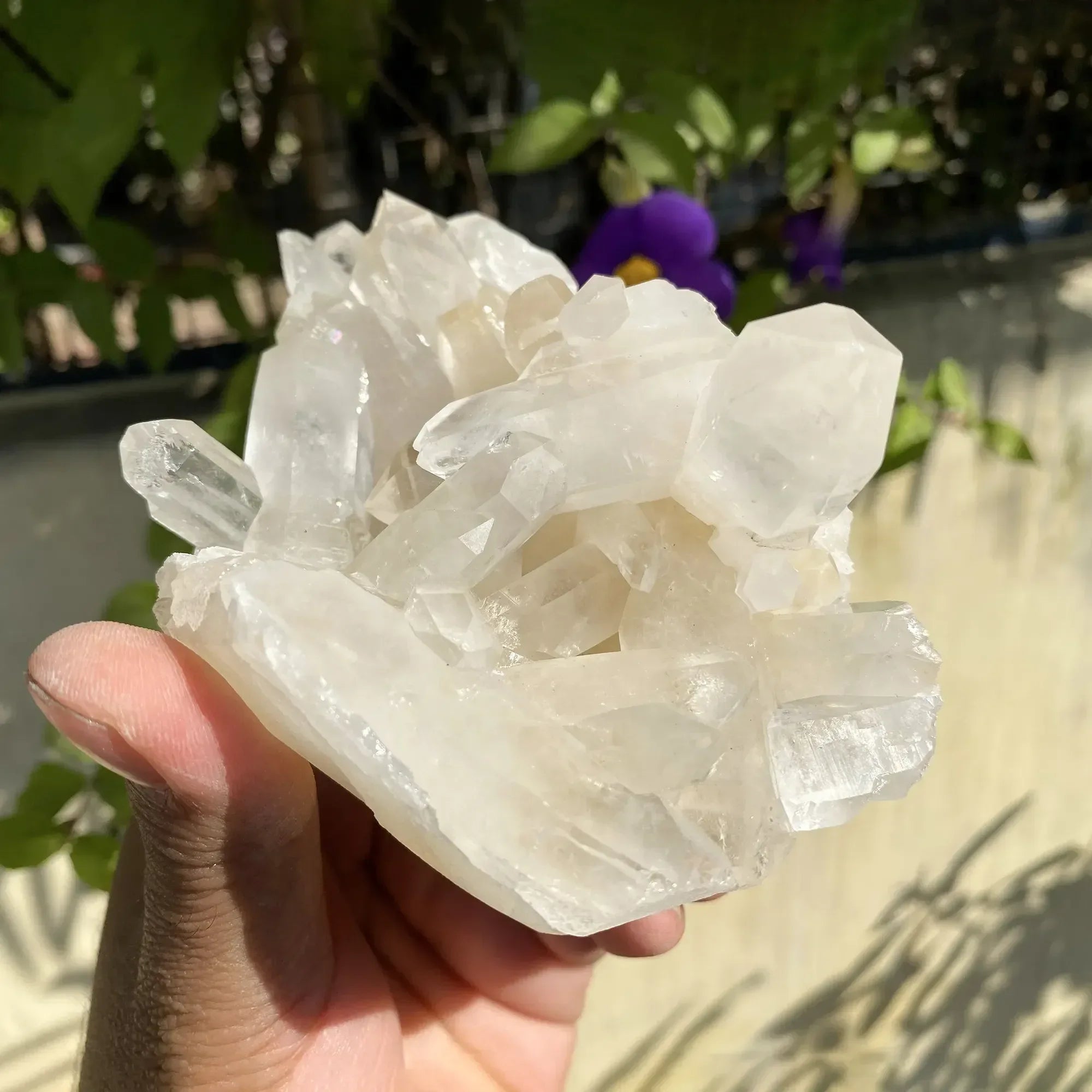 Natural Himalayan White Quartz Cluster 585g Himalayan Quartz