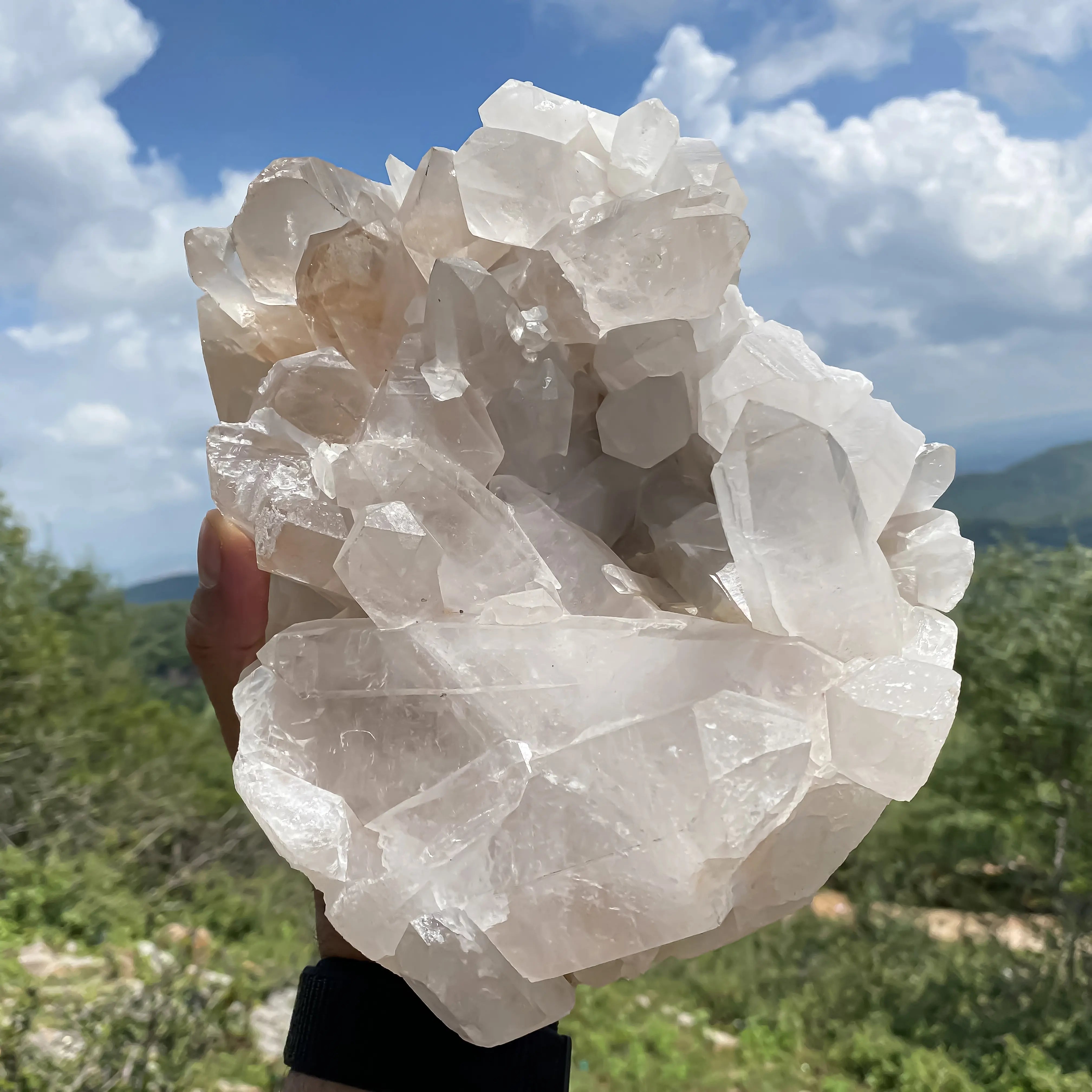 Natural Himalayan Pink Quartz Cluster – 3810 g  Raw Crystal Points
