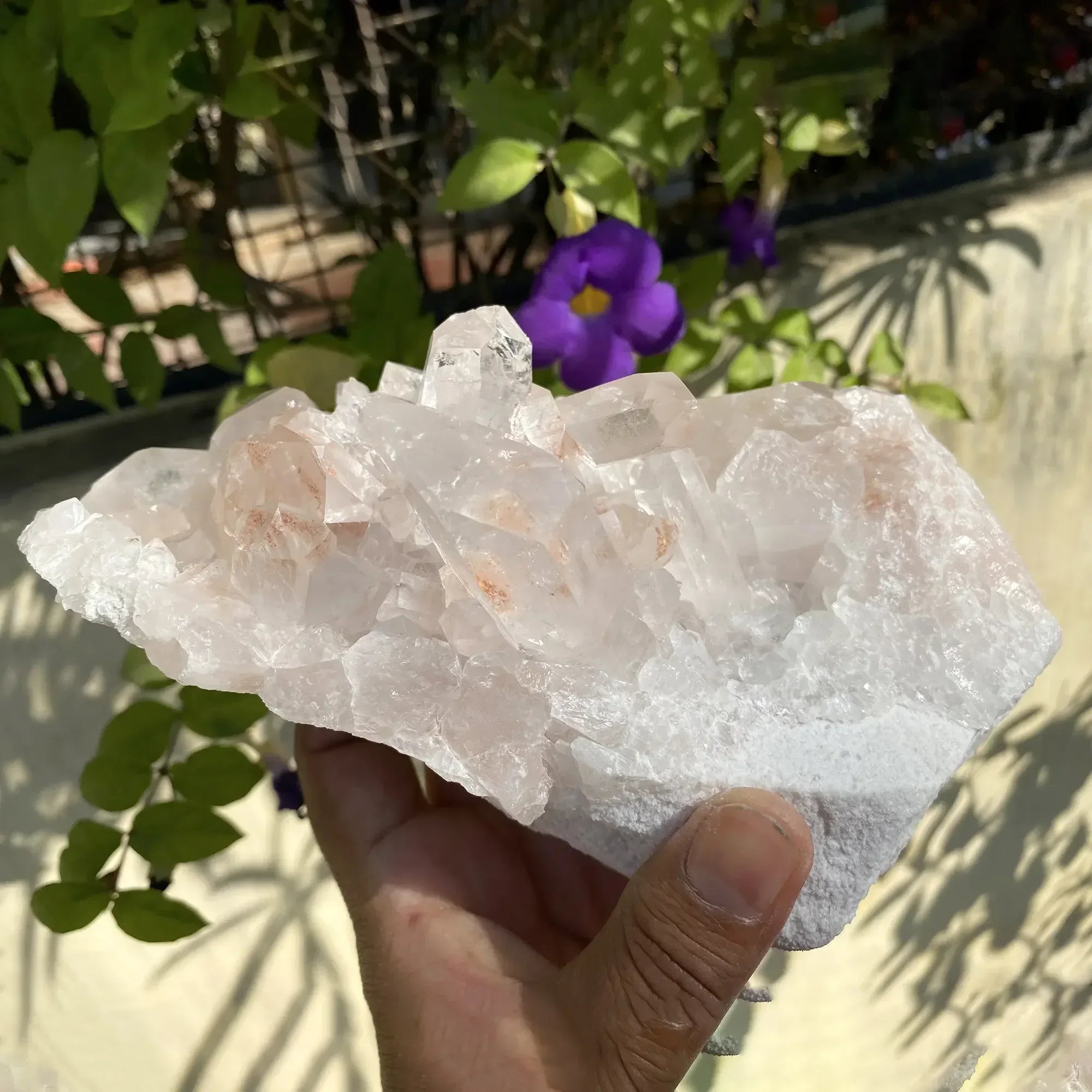 Natural Himalayan Pink Quartz Cluster 1580g Himalayan Quartz