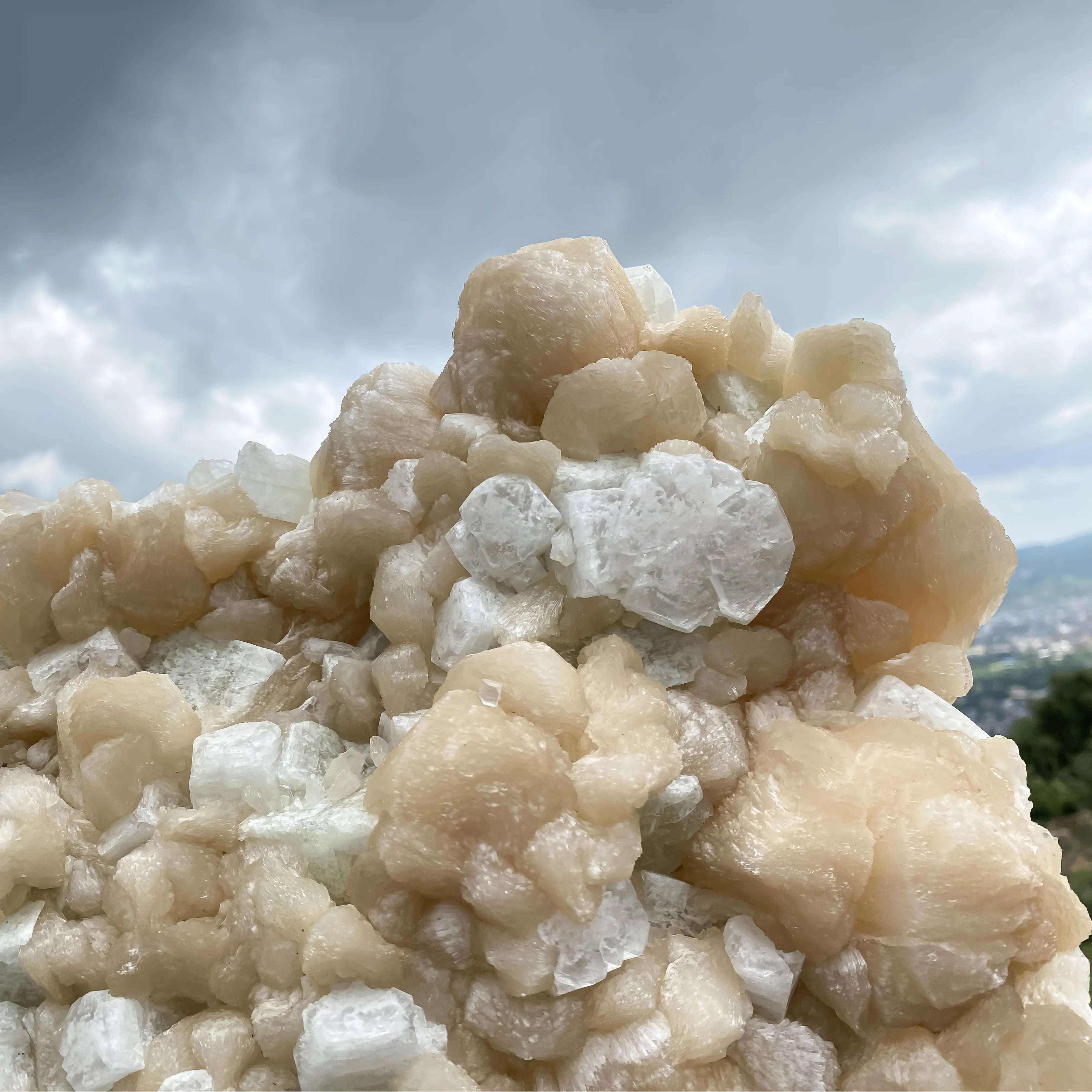 Stilbite with Apophyllite 11,480gm Large Natural Healing Crystal