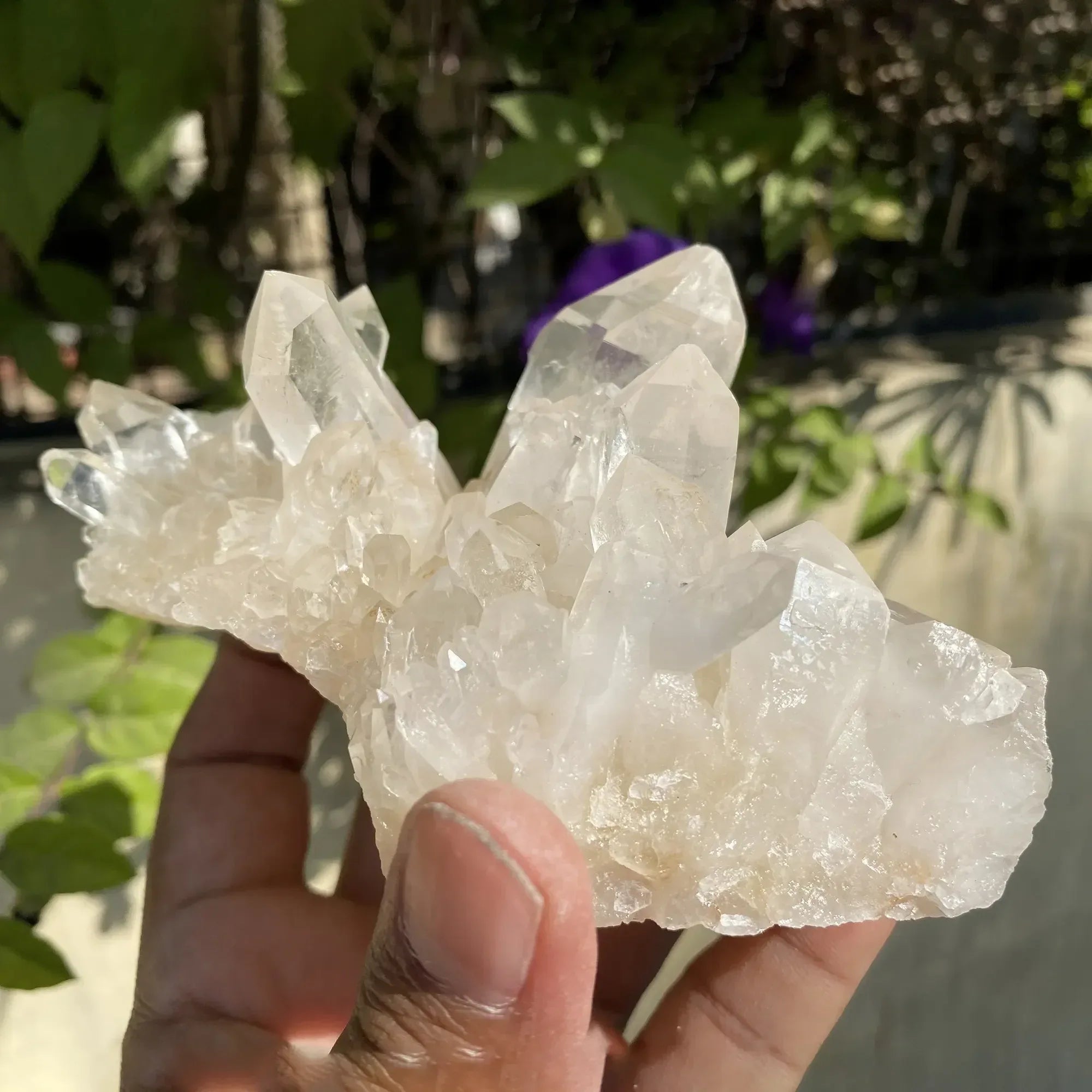 Natural Himalayan White Quartz Cluster 410g Himalayan Quartz