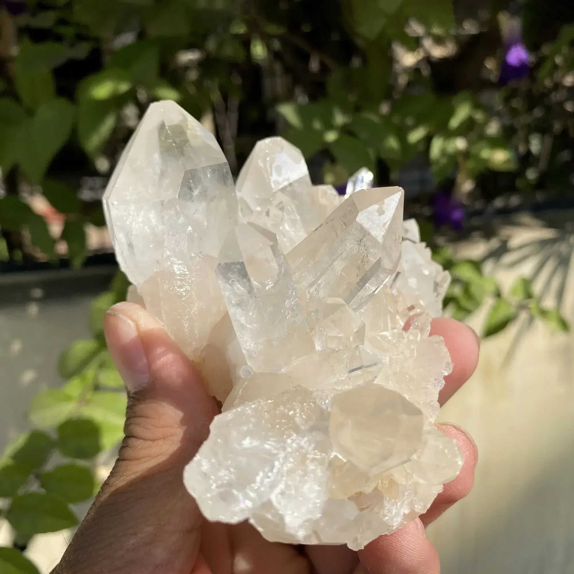 Natural Himalayan White Quartz Cluster 410g Himalayan Quartz