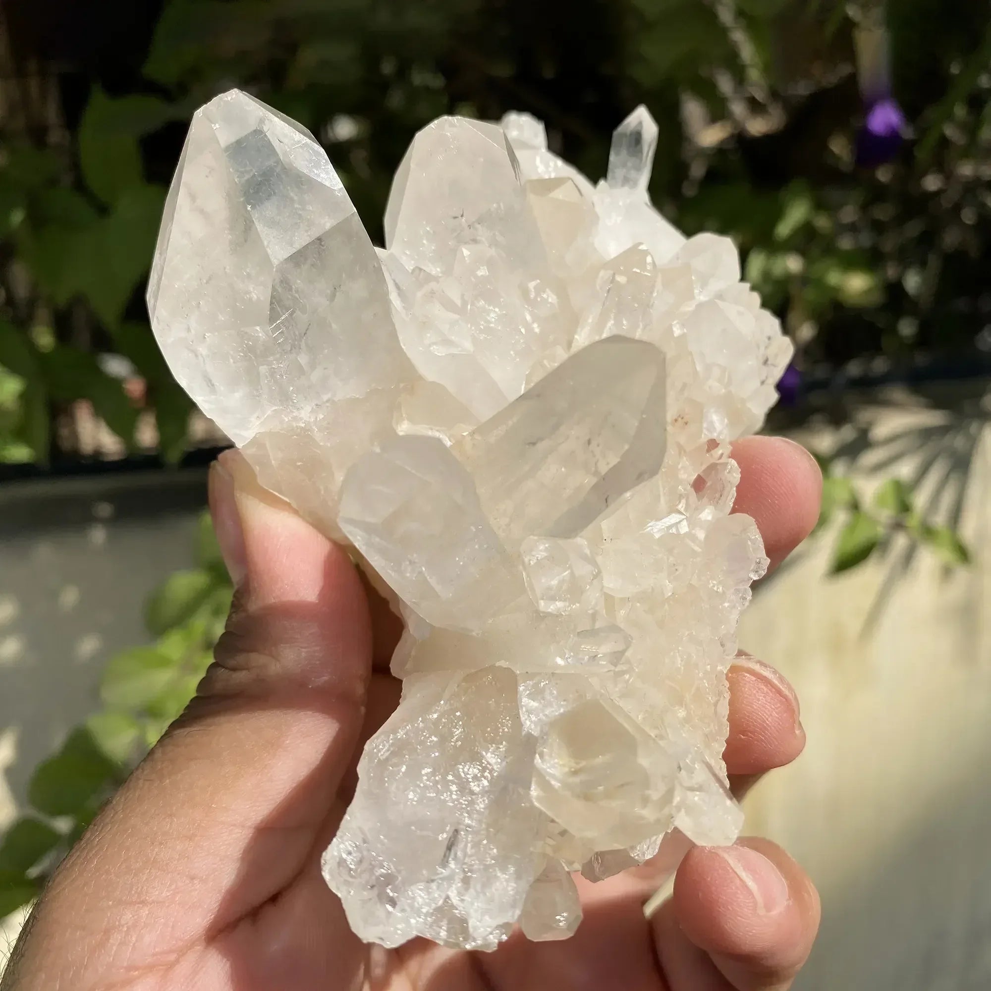 Natural Himalayan White Quartz Cluster 410g Himalayan Quartz
