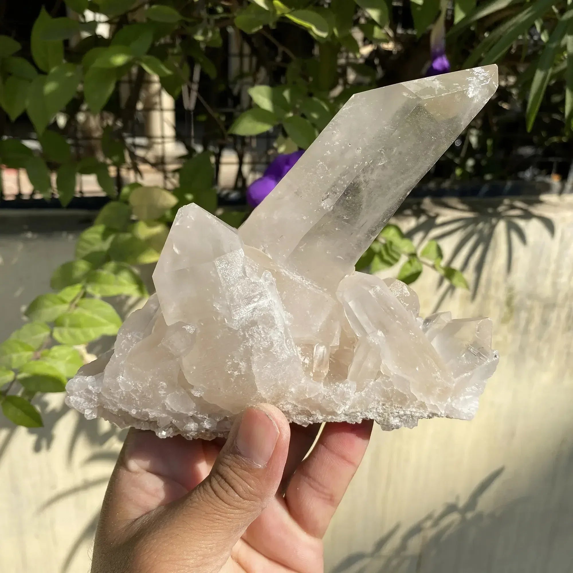 Natural Himalayan White Quartz Cluster 735g Himalayan Quartz