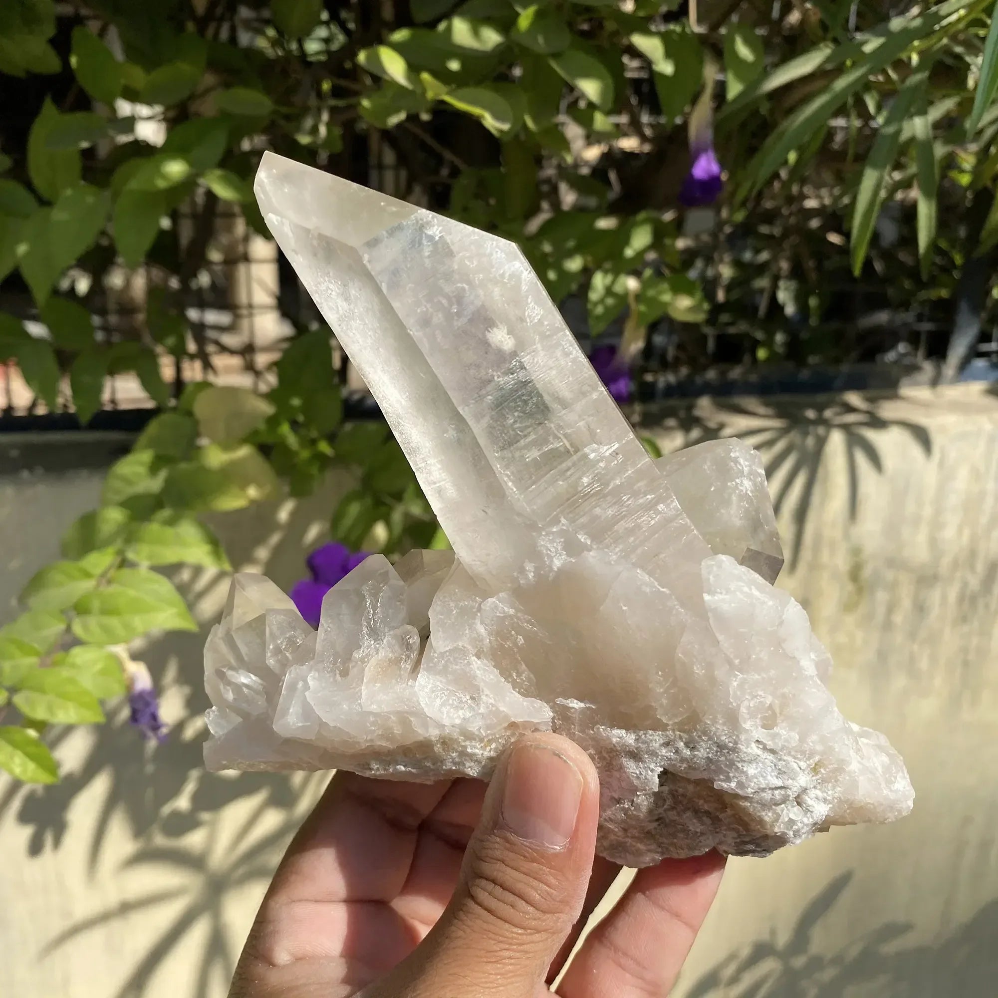 Natural Himalayan White Quartz Cluster 735g Himalayan Quartz