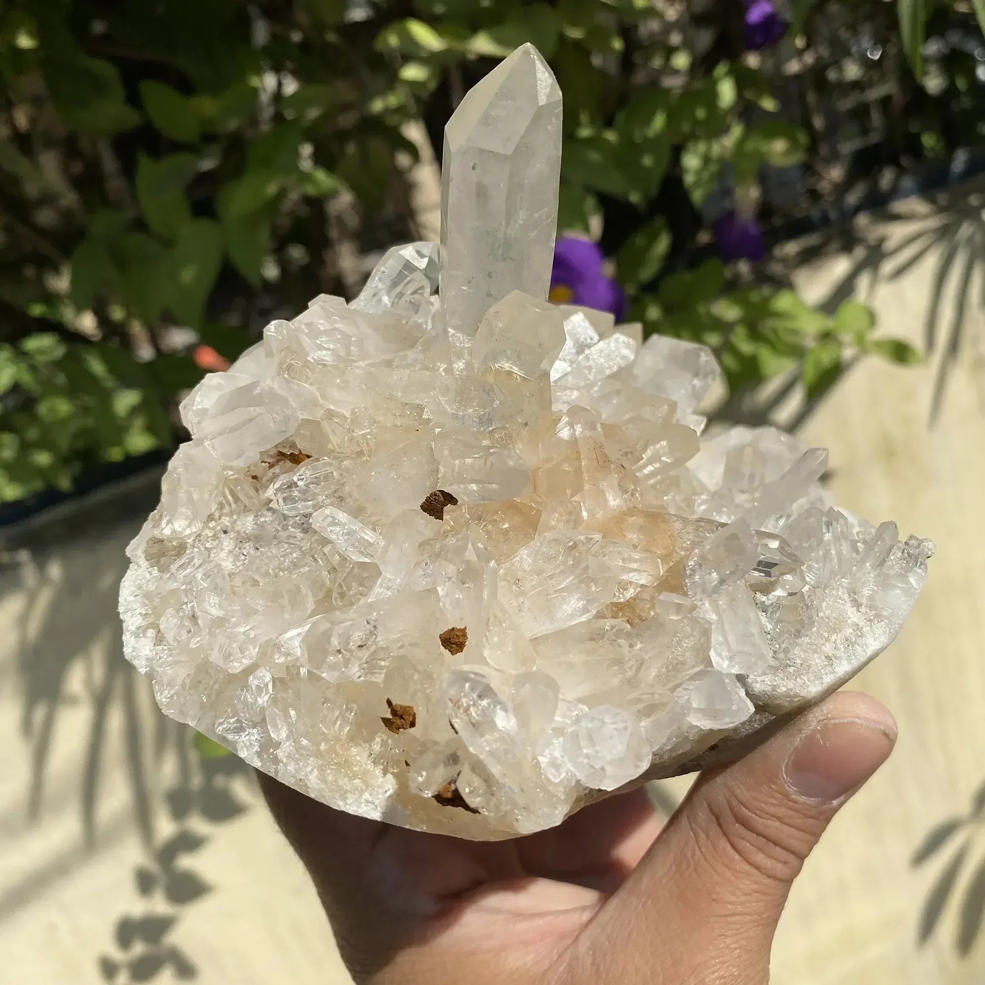 Natural Himalayan Pink Quartz Cluster 1445g Himalayan Quartz
