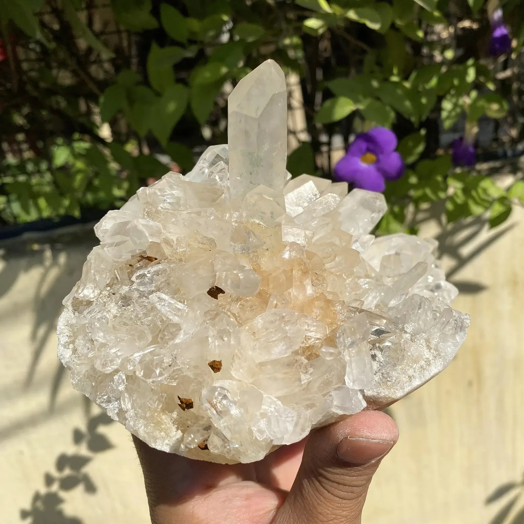 Natural Himalayan Pink Quartz Cluster 1445g Himalayan Quartz