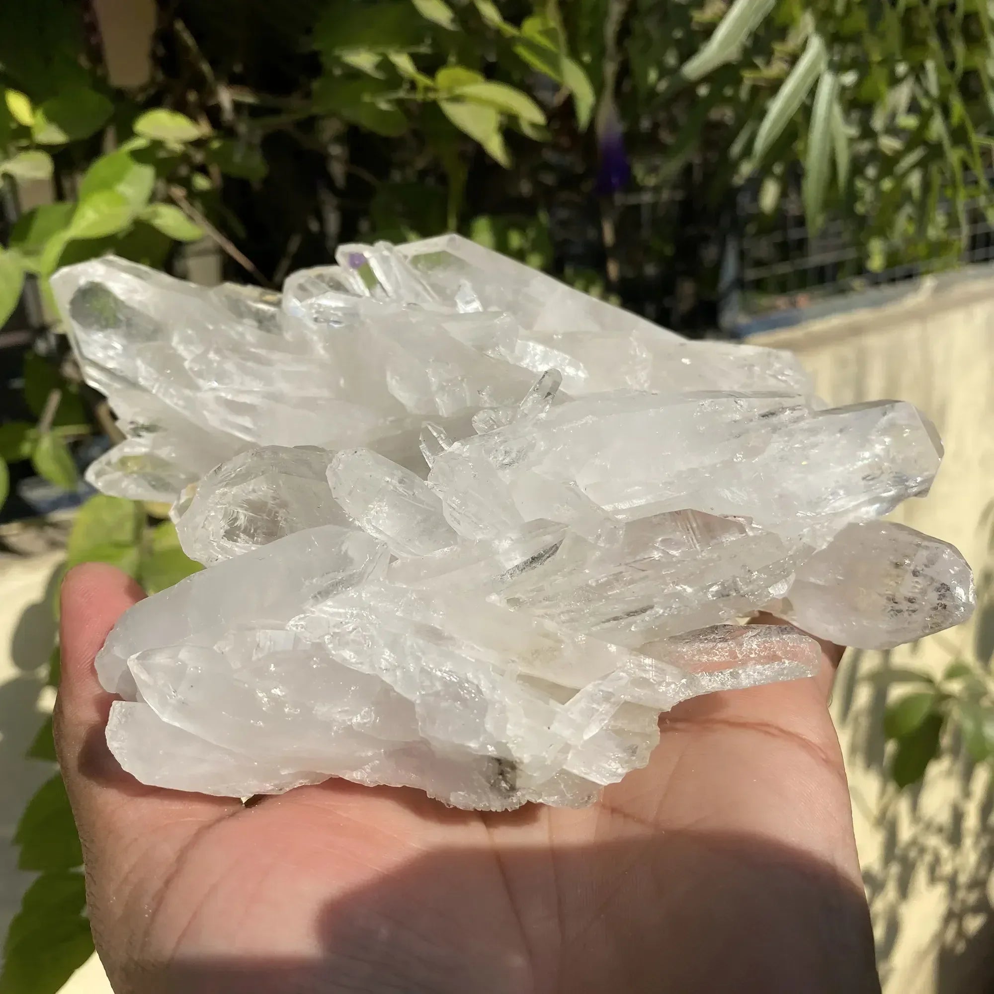 Natural Himalayan White Quartz Cluster 1075g Himalayan Quartz