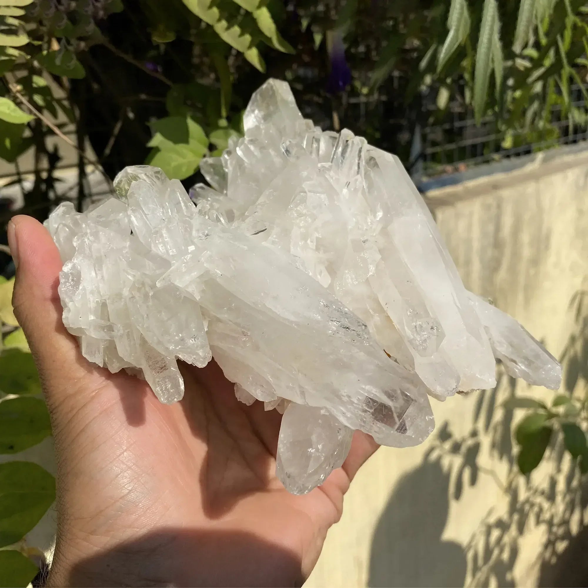 Natural Himalayan White Quartz Cluster 1075g Himalayan Quartz
