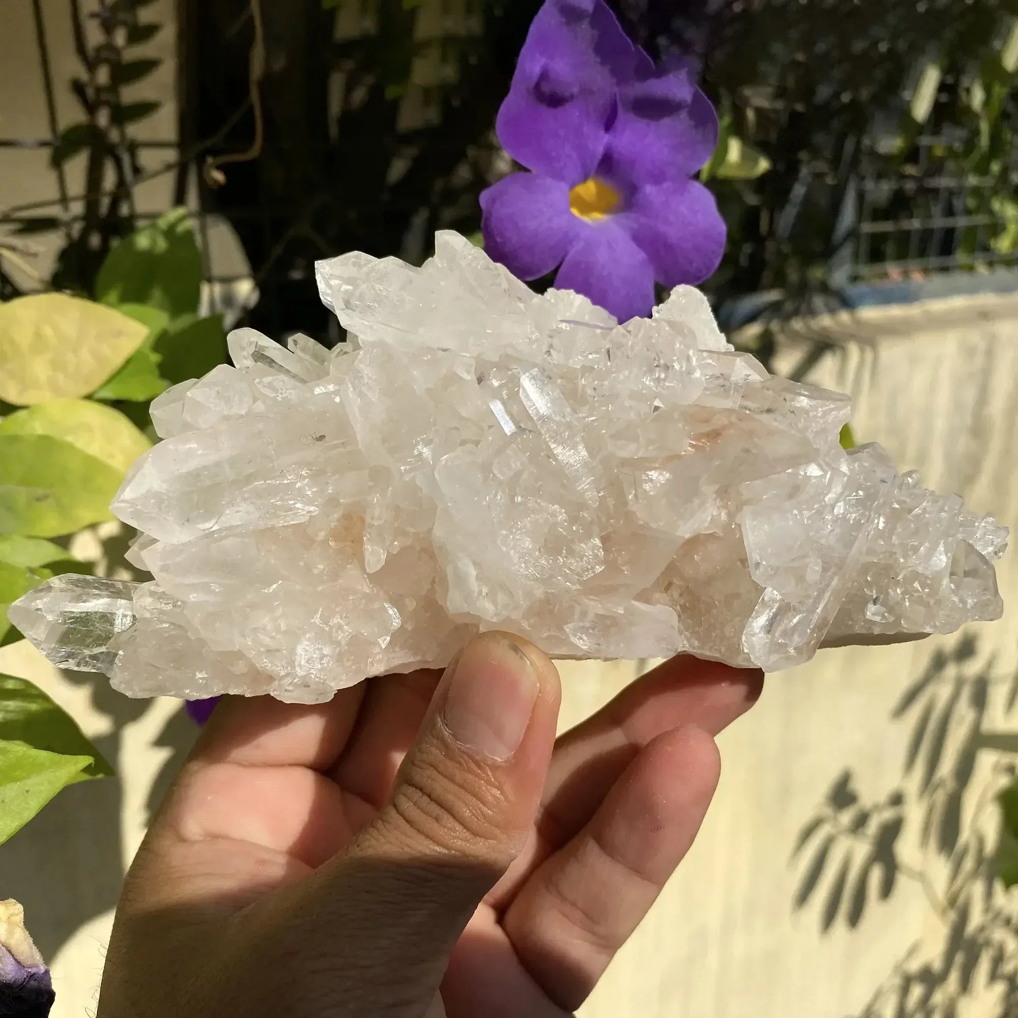 Natural Himalayan White Quartz Cluster 710g Himalayan Quartz