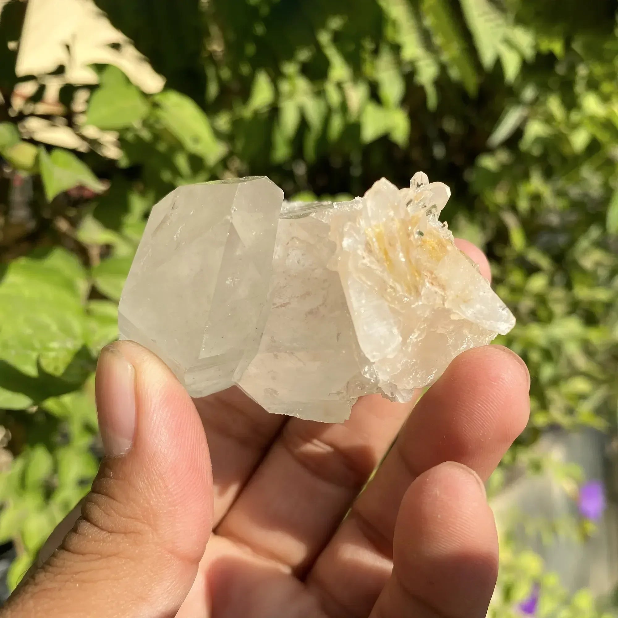 Natural Himalayan White & Yellow Quartz Cluster 150g Himalayan Quartz