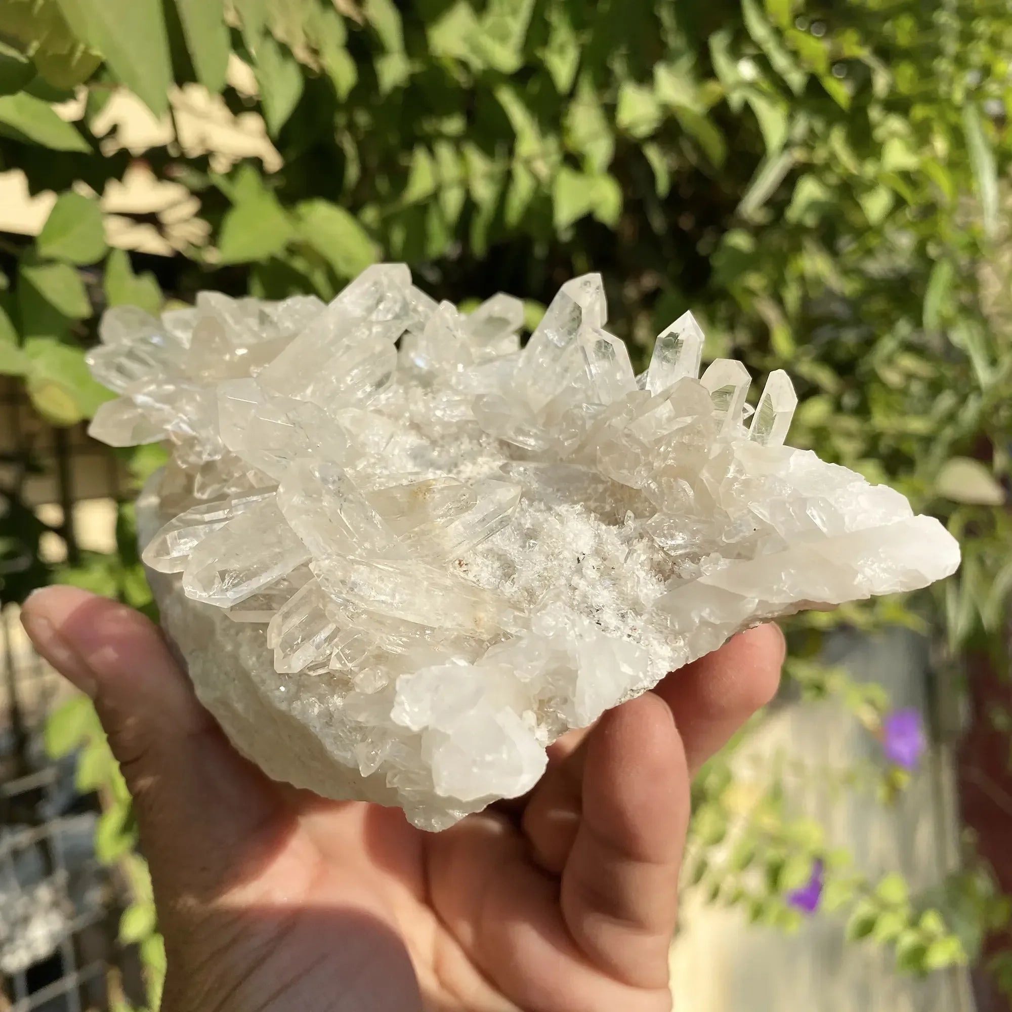 Natural Himalayan White Quartz Cluster Himalayan Quartz