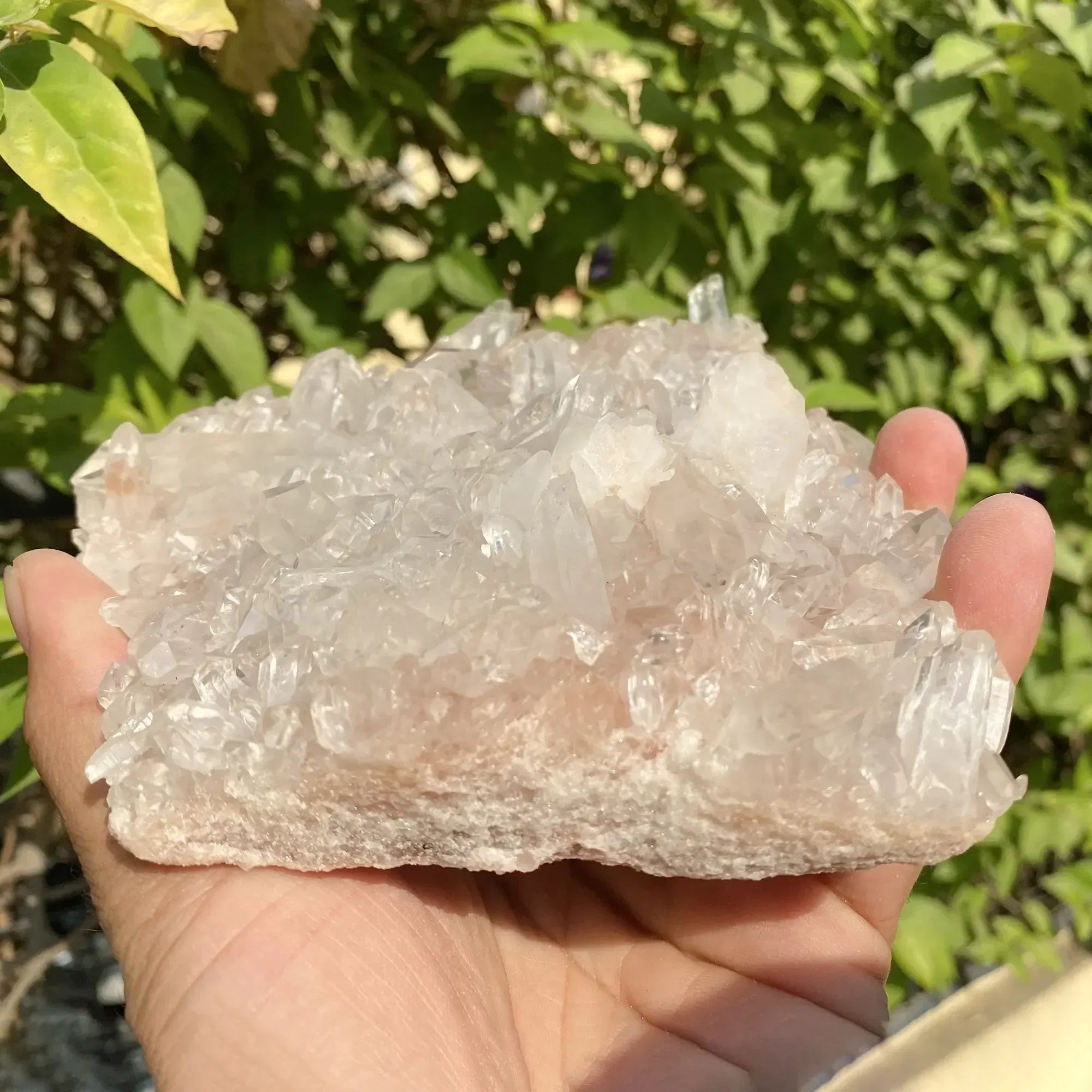 Natural Himalayan Pink Quartz Cluster 630g Himalayan Quartz