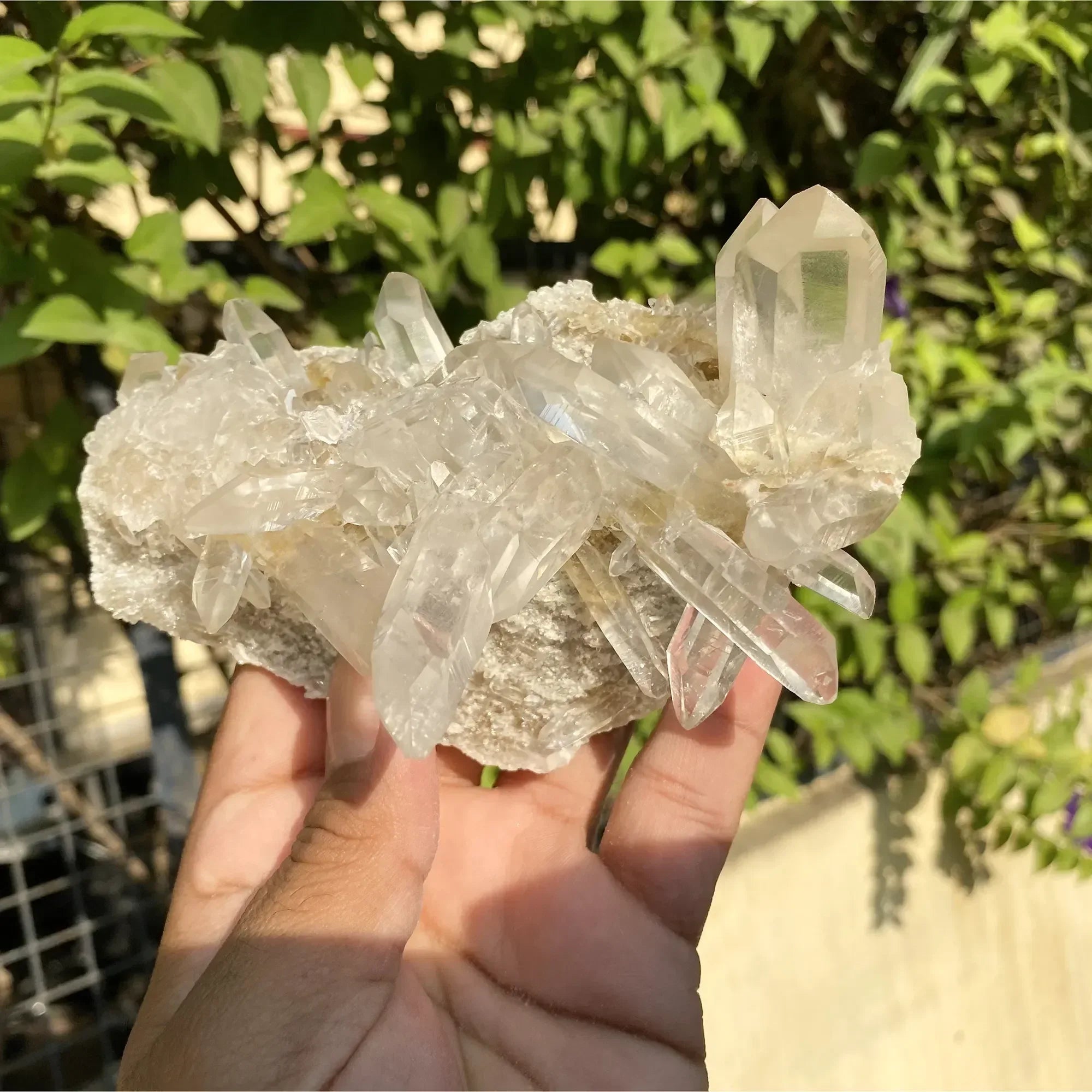 Natural Himalayan White & Yellow Quartz Cluster 565g Himalayan Quartz