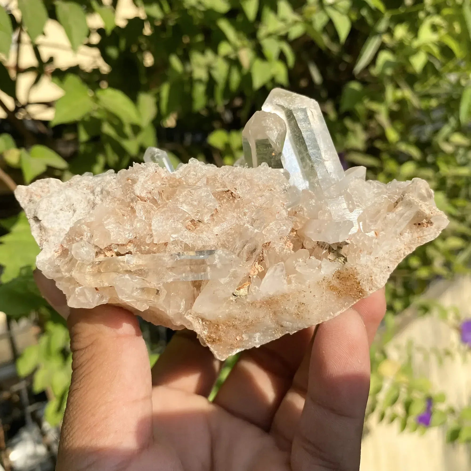 Natural Himalayan Pink Quartz Cluster 405g Himalayan Quartz