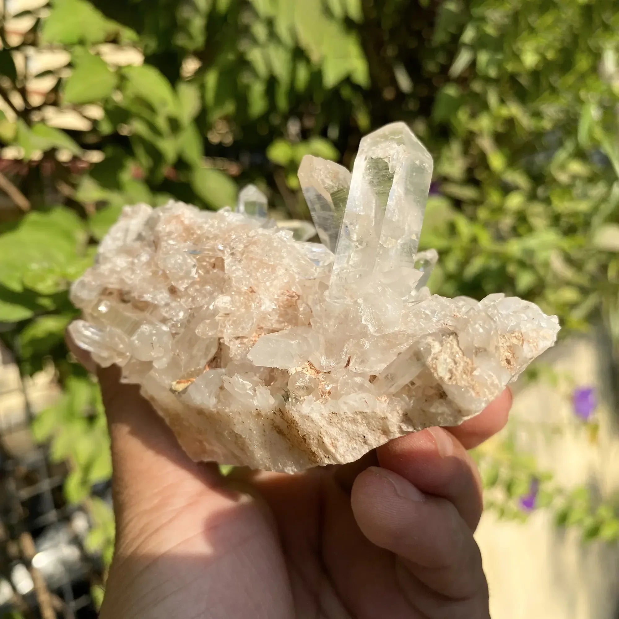Natural Himalayan Pink Quartz Cluster 405g Himalayan Quartz