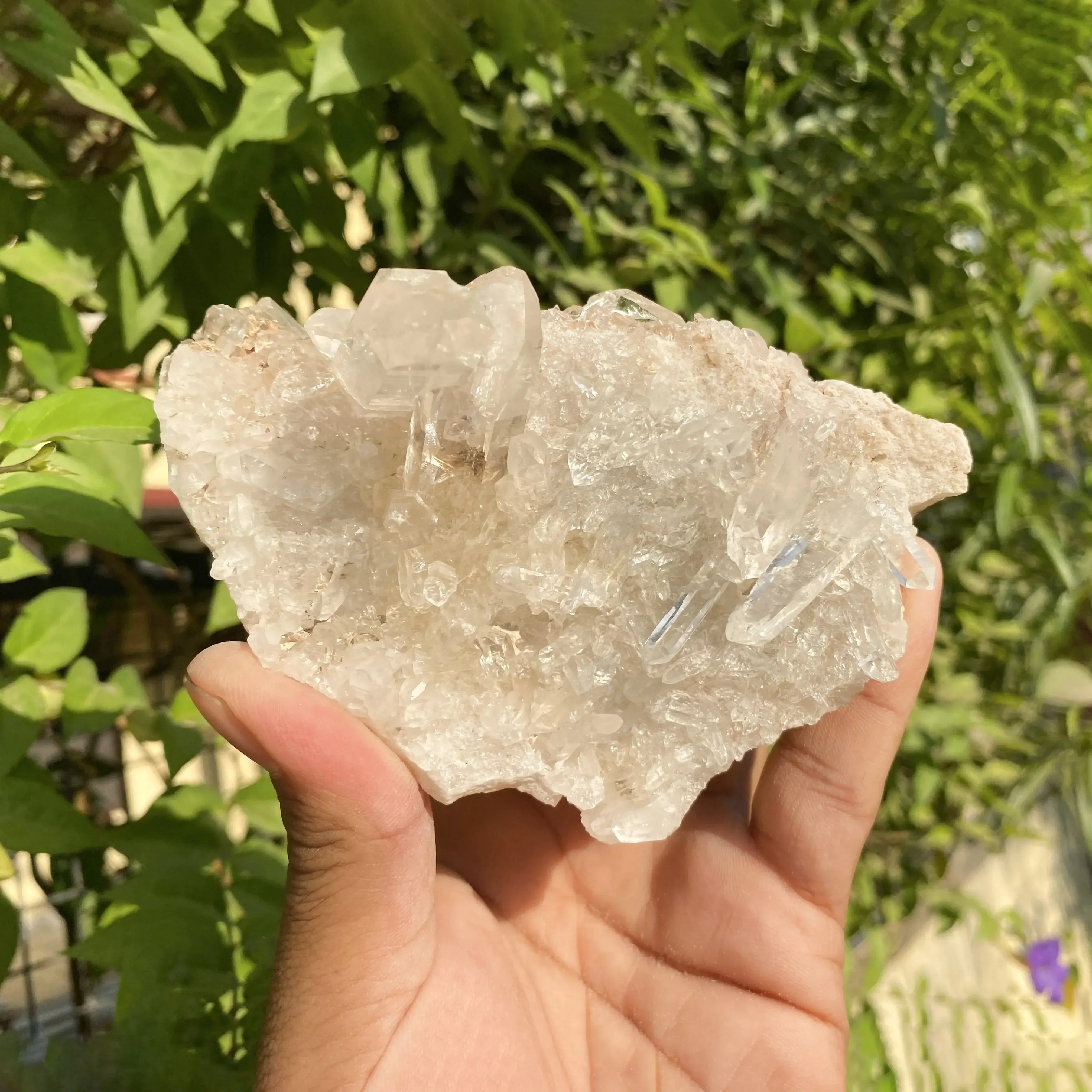 Natural Himalayan Pink Quartz Cluster 405g Himalayan Quartz
