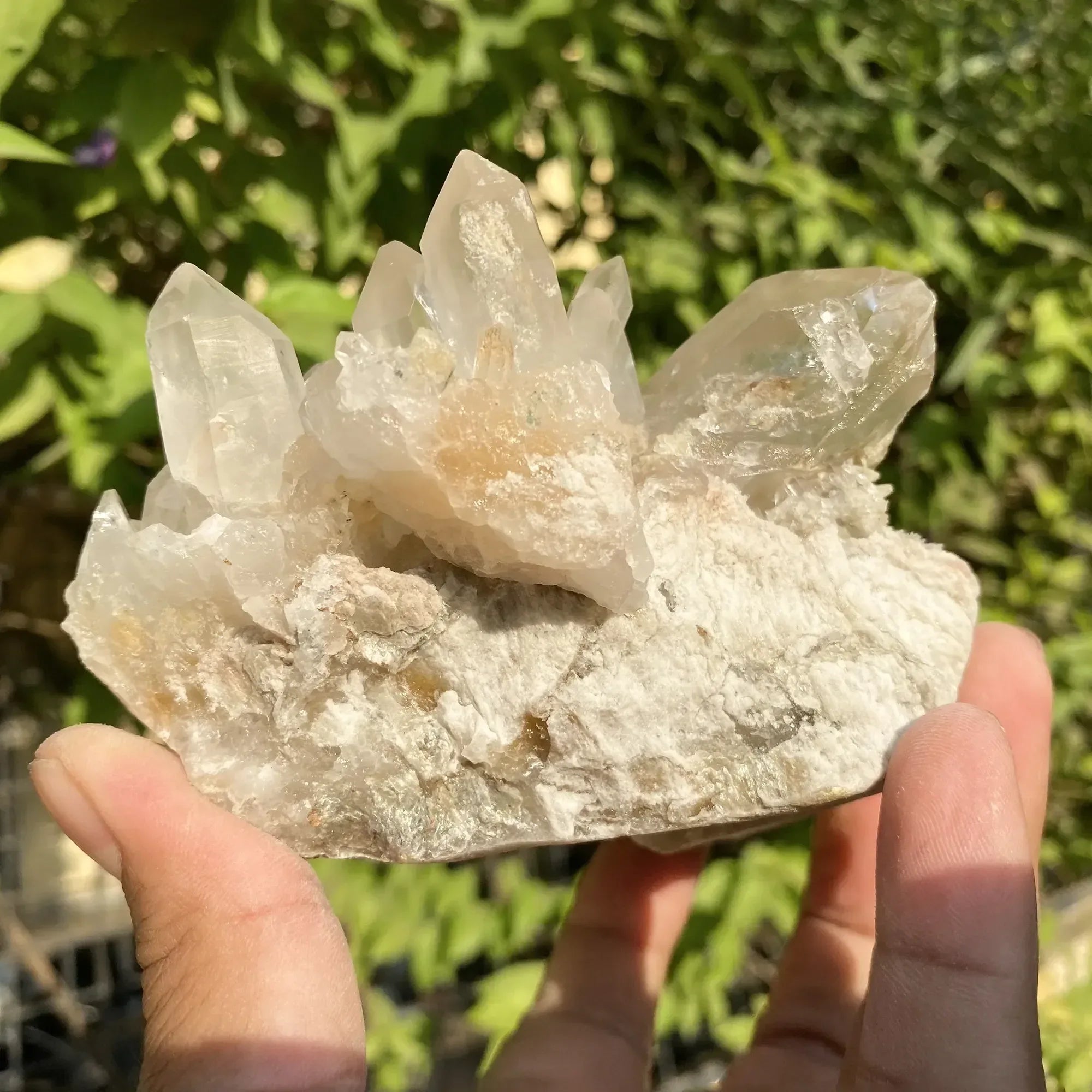 Natural Himalayan Pink Phantom Quartz Cluster 640g Himalayan Quartz