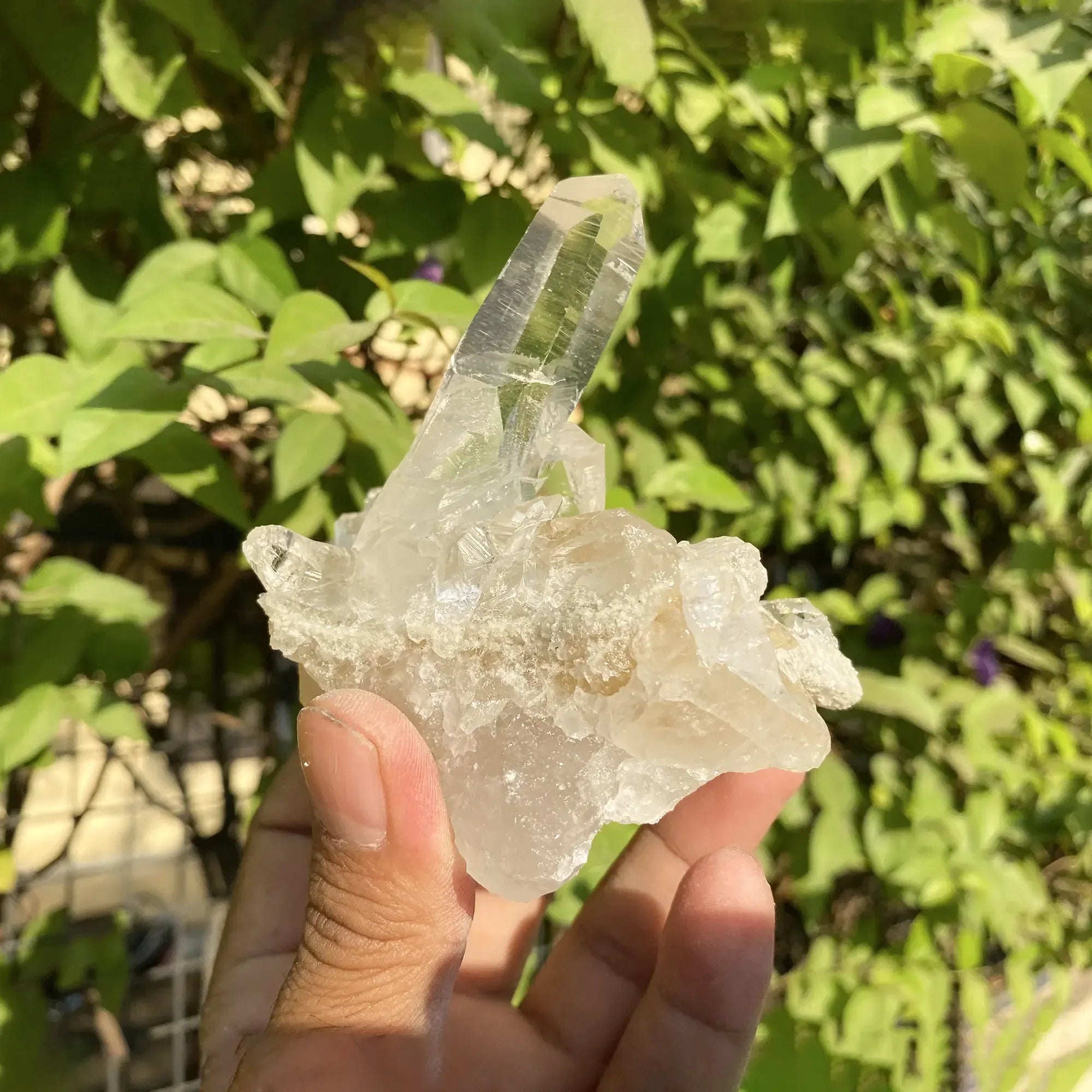Natural Himalayan White & Yellow Quartz Cluster 310g Himalayan Quartz