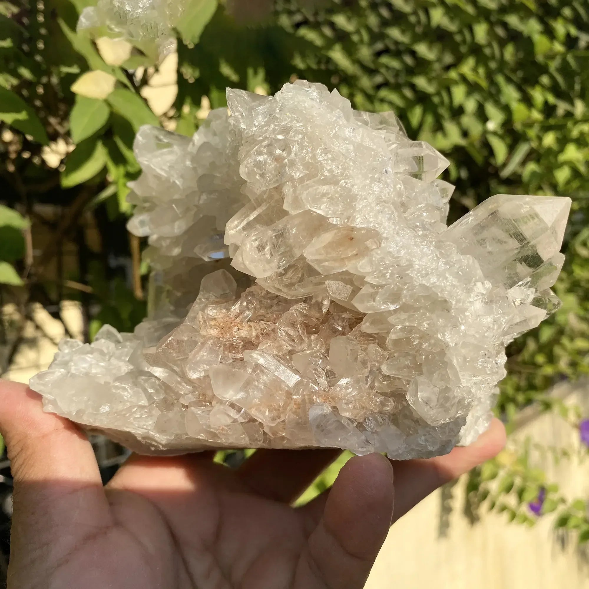 Natural Himalayan White Quartz Cluster 1260g Himalayan Quartz