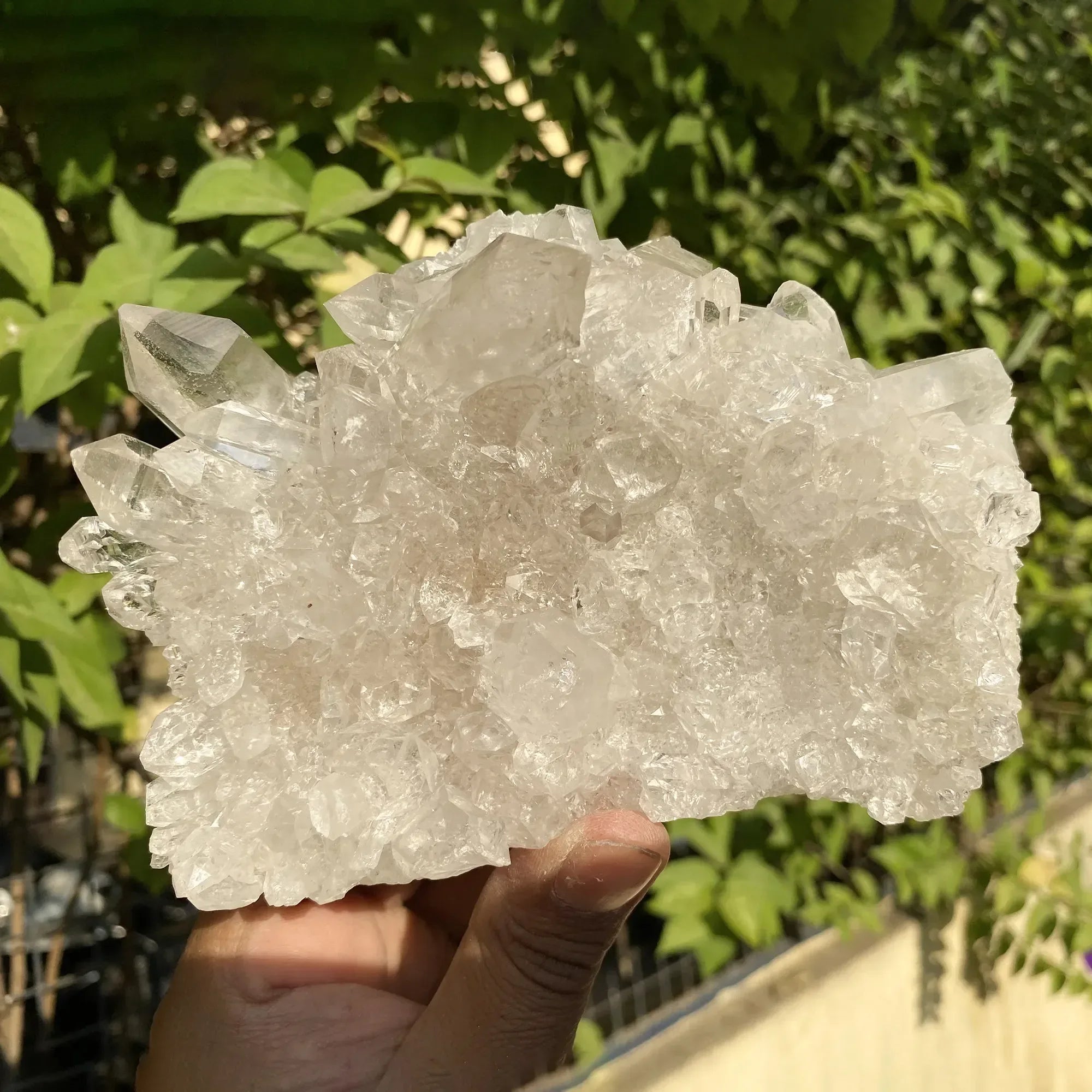 Natural Himalayan White Quartz Cluster 1260g Himalayan Quartz