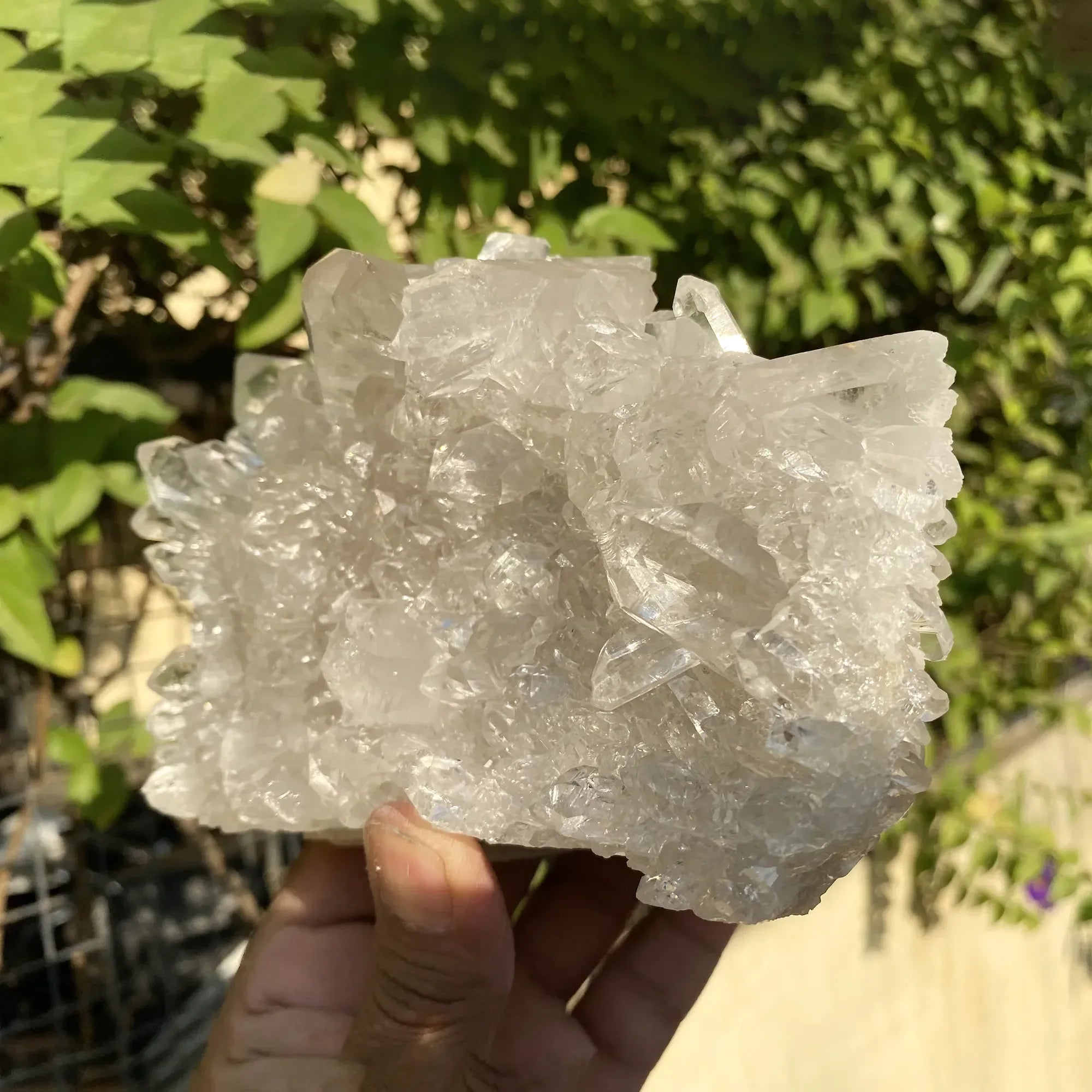 Natural Himalayan White Quartz Cluster 1260g Himalayan Quartz