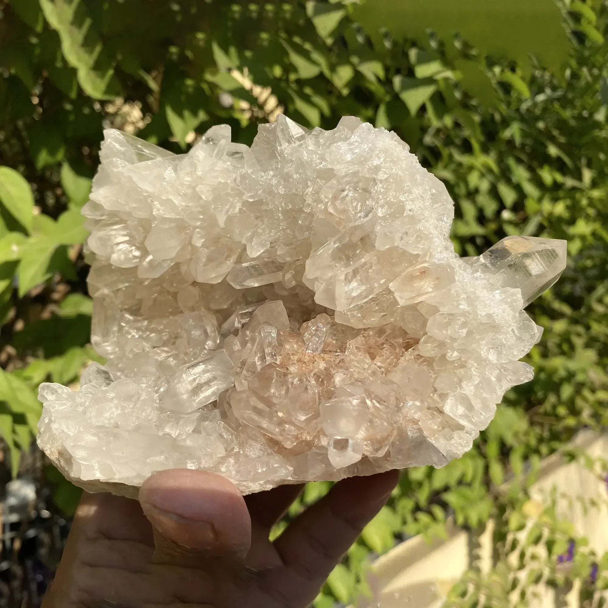 Natural Himalayan White Quartz Cluster 1260g Himalayan Quartz