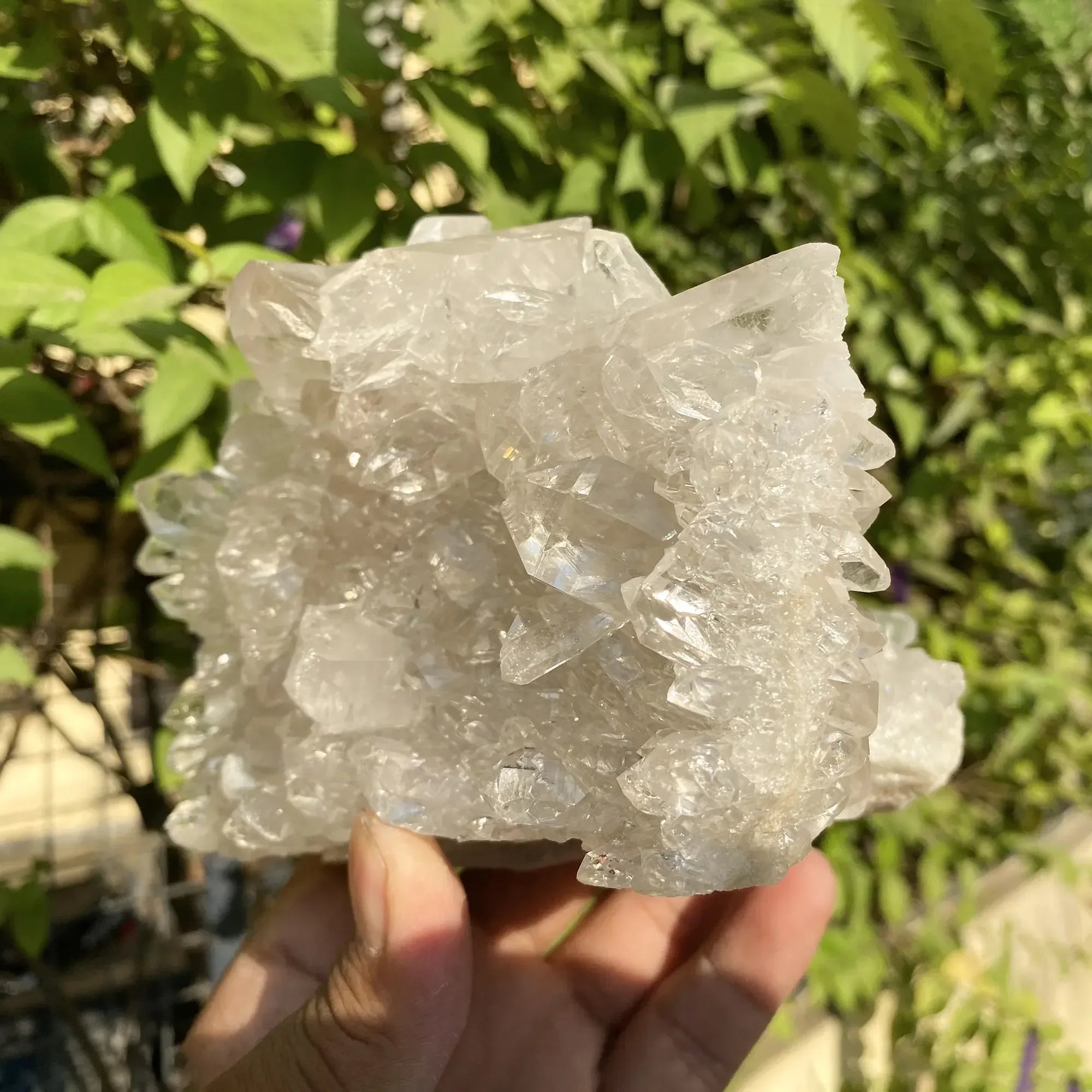 Natural Himalayan White Quartz Cluster 1260g Himalayan Quartz