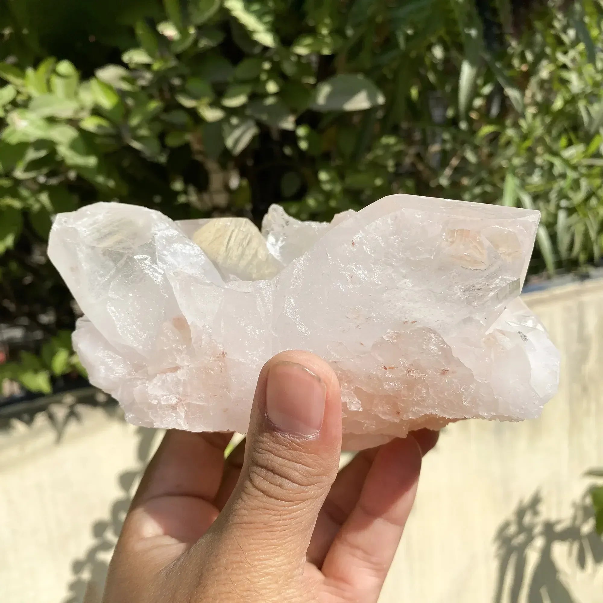Natural Himalayan Pink Quartz Cluster 975g Himalayan Quartz