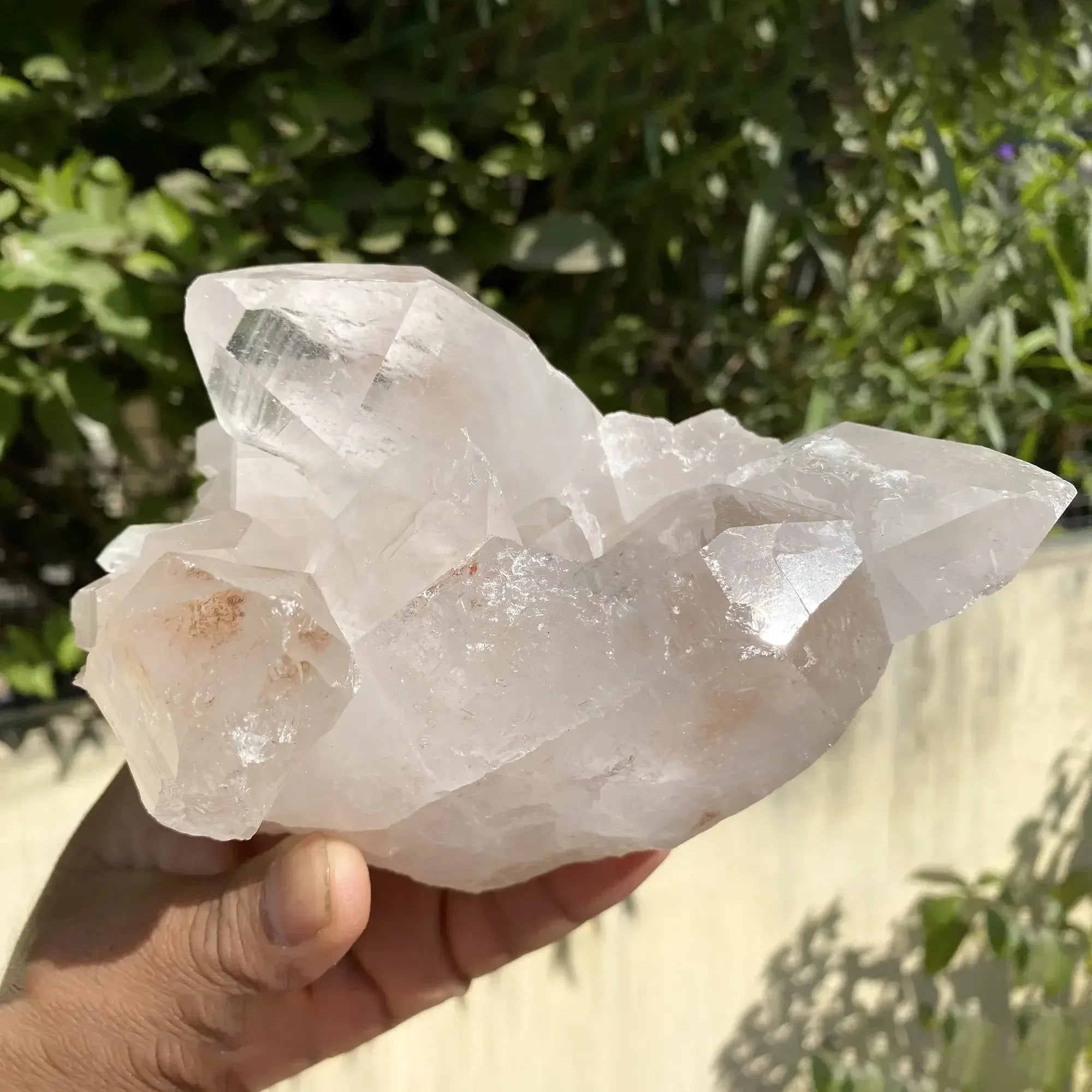 Natural Himalayan Pink Quartz Cluster 975g Himalayan Quartz
