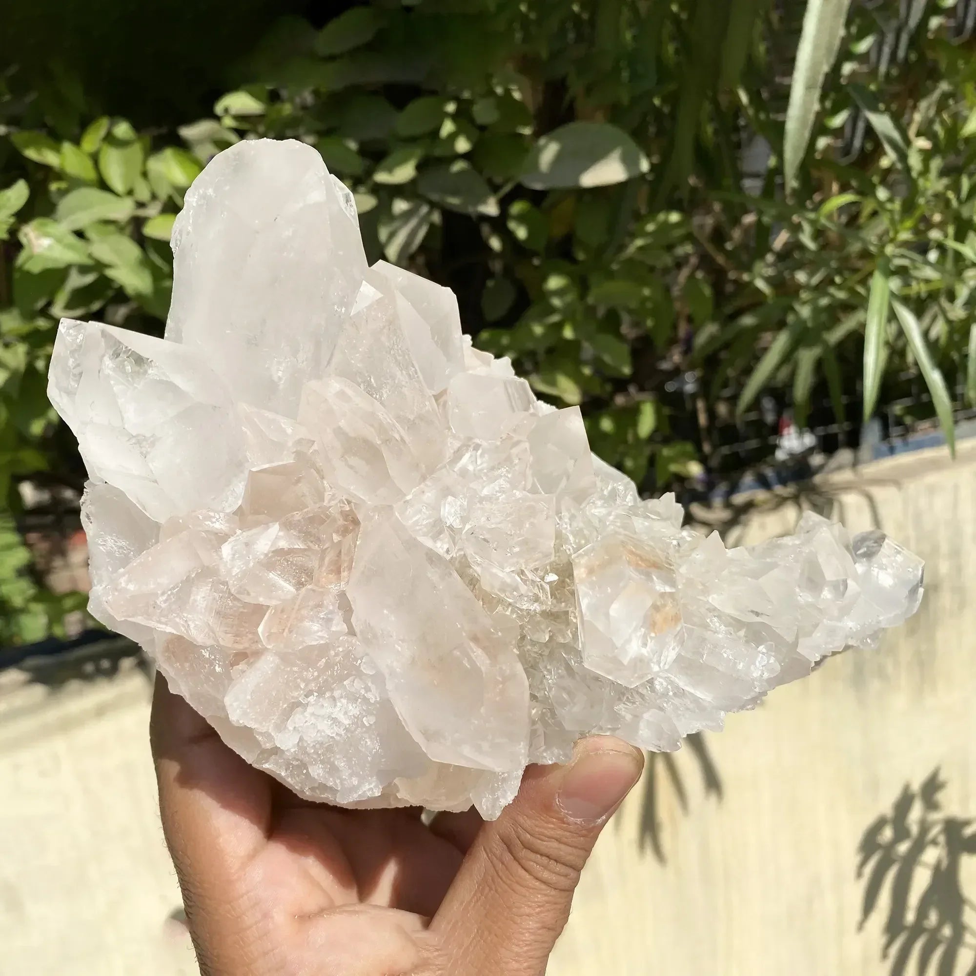 Natural Himalayan Pink Quartz Cluster 1785g Himalayan Quartz