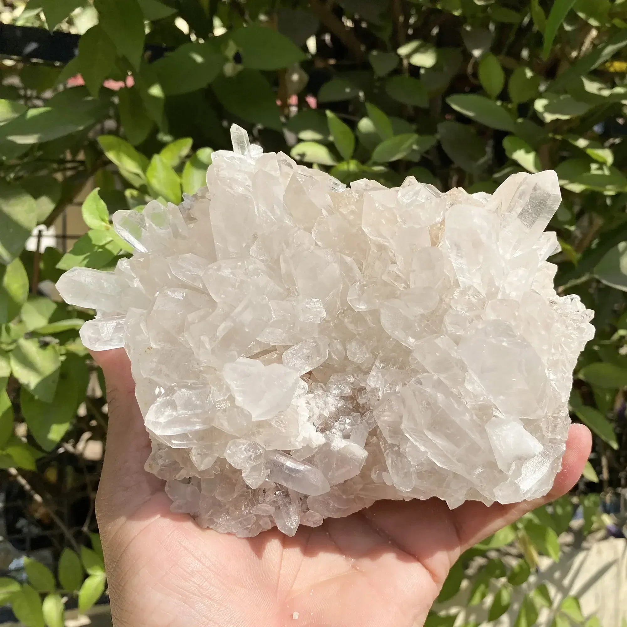 Natural Himalayan White Quartz Cluster 1695g Himalayan Quartz