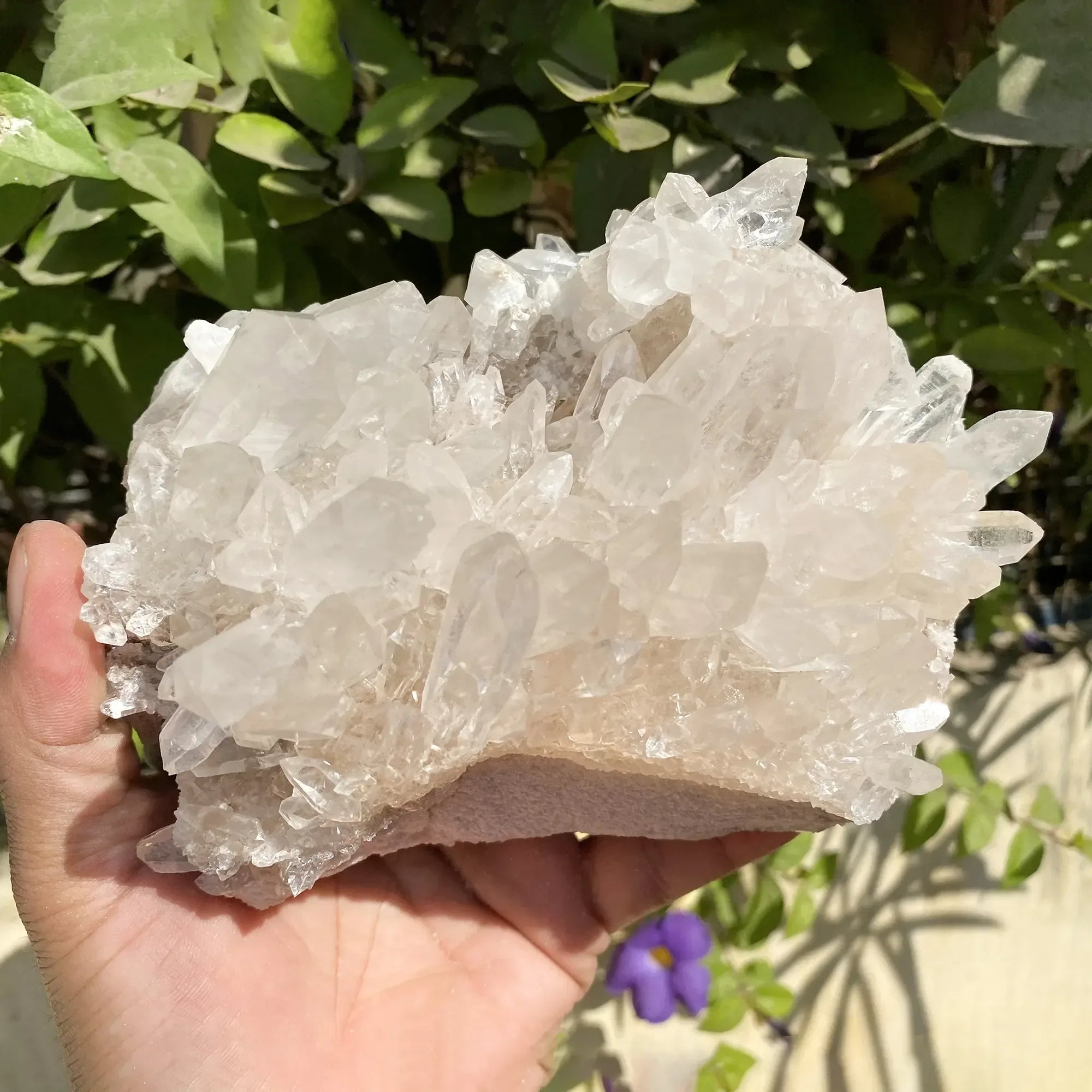 Natural Himalayan White Quartz Cluster 1695g Himalayan Quartz