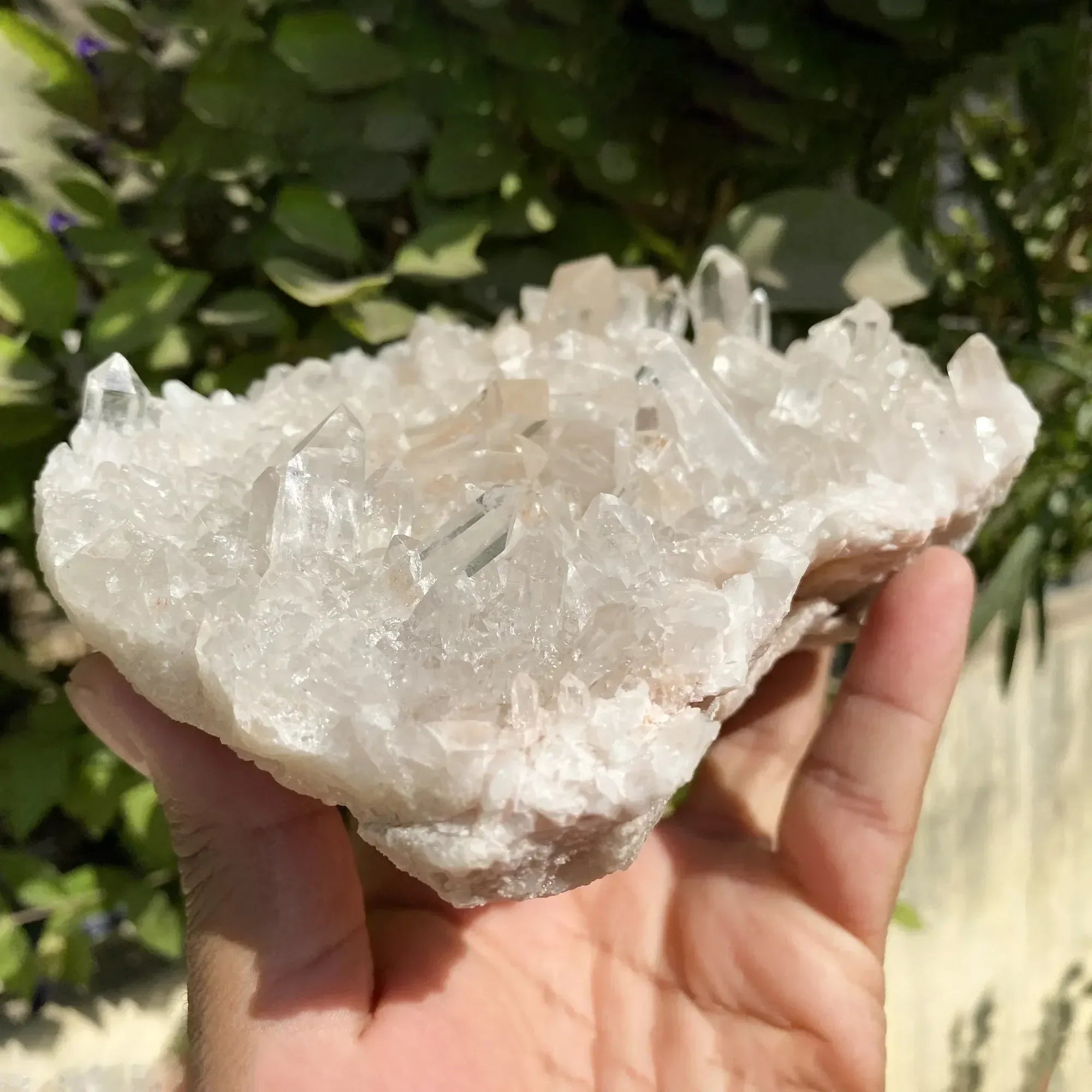 Natural Himalayan White Quartz Cluster 1080g Himalayan Quartz
