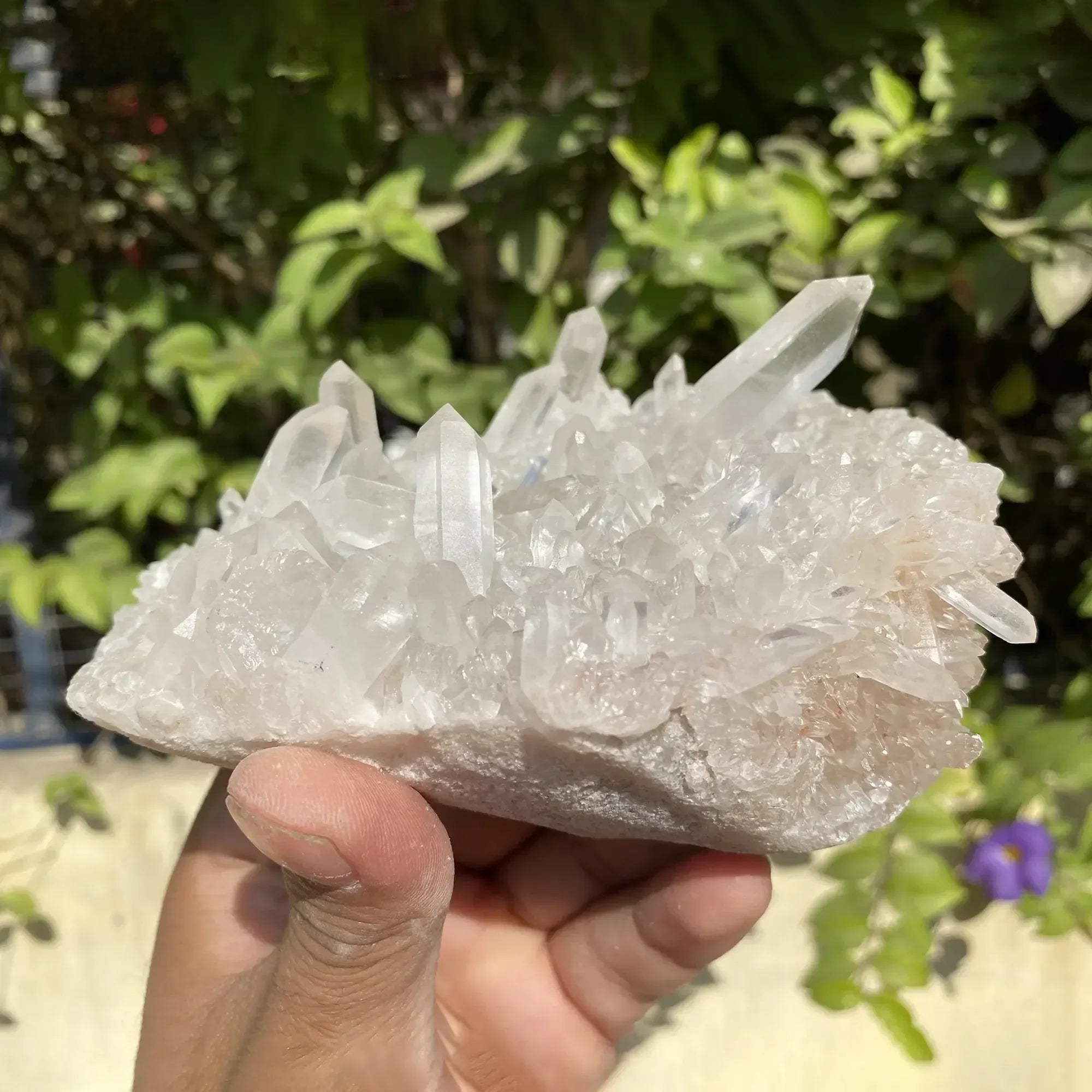 Natural Himalayan White Quartz Cluster 795g Himalayan Quartz
