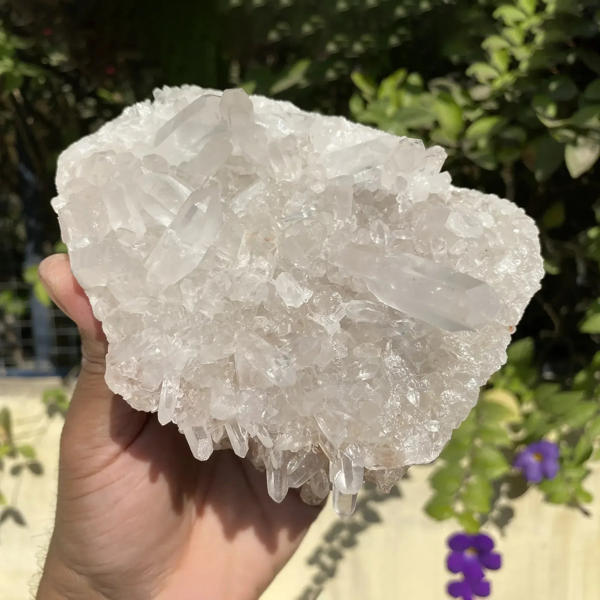 Natural Himalayan White Quartz Cluster 795g Himalayan Quartz
