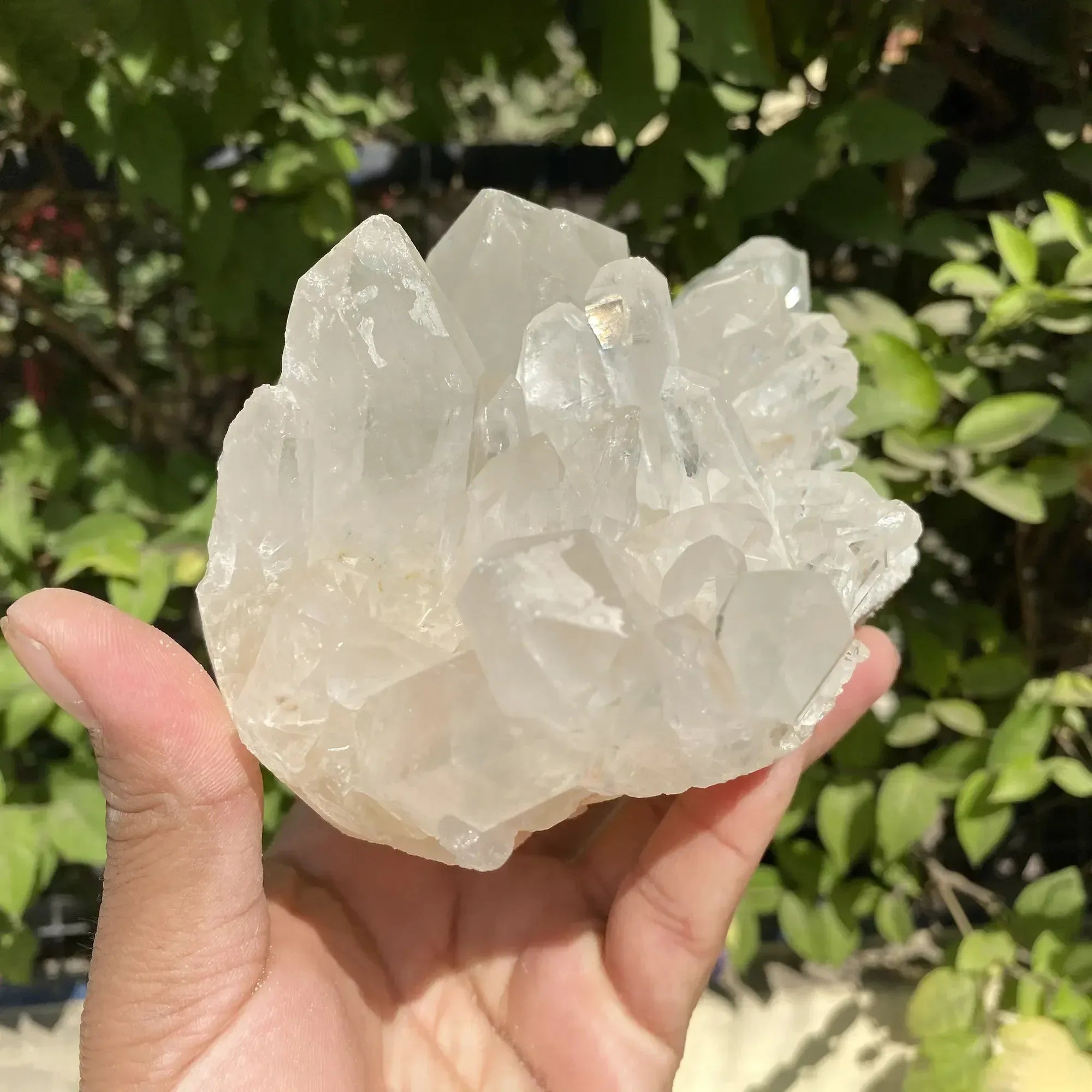 Natural Himalayan White Quartz Cluster 1495g Himalayan Quartz
