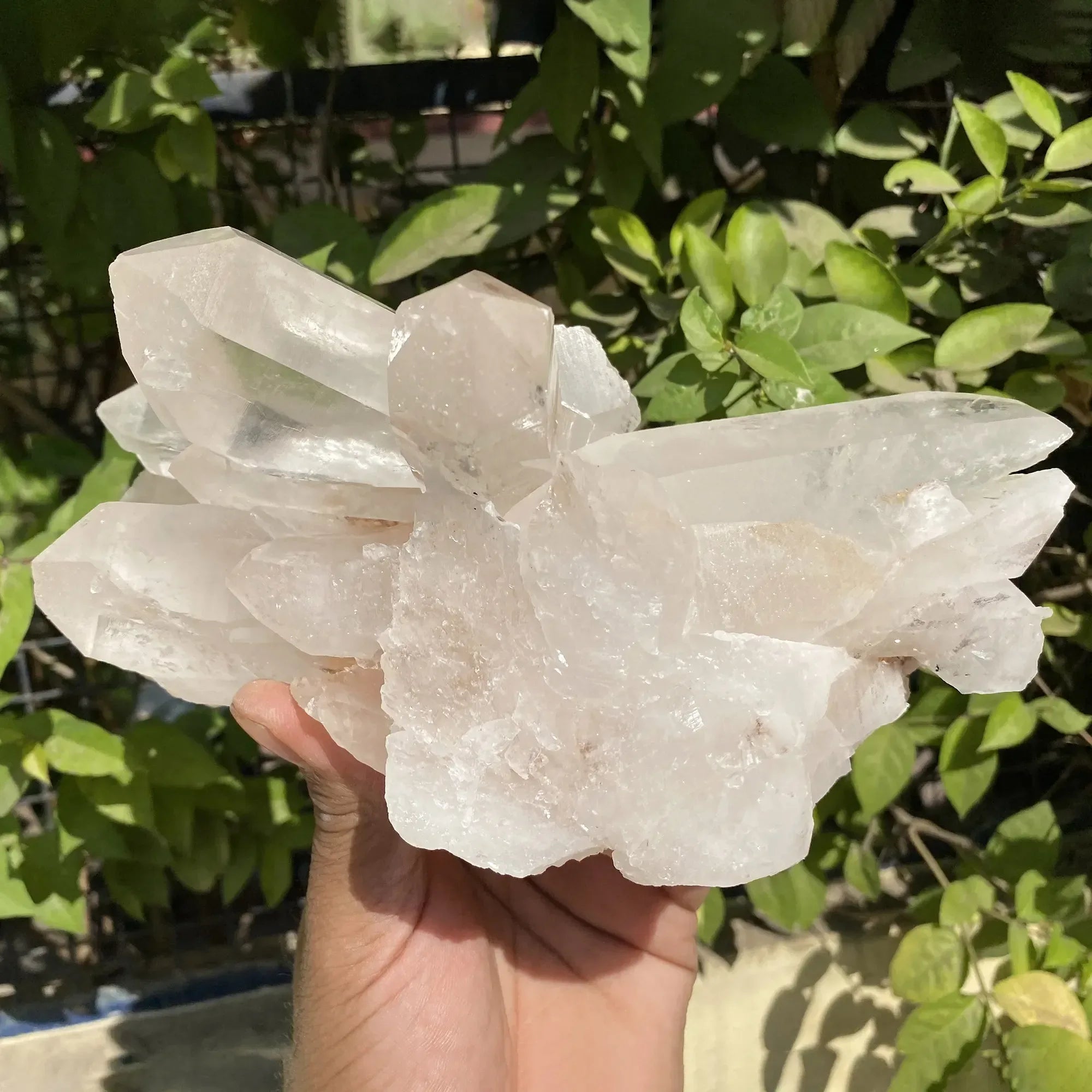 Natural Himalayan Pink Quartz Cluster 1735g Himalayan Quartz