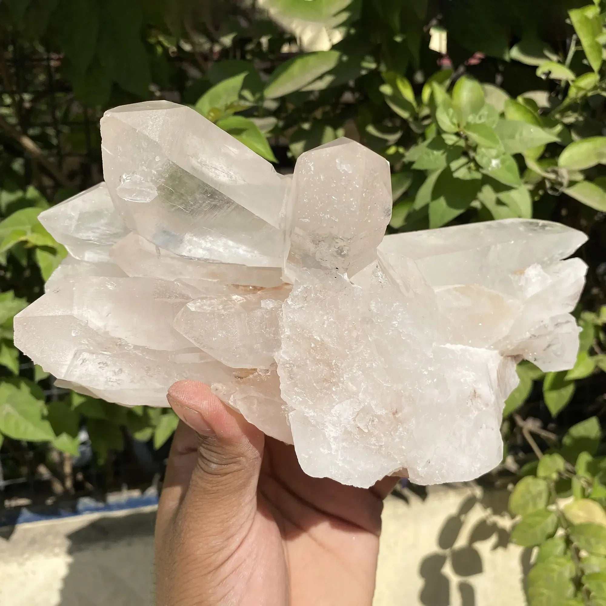 Natural Himalayan Pink Quartz Cluster 1735g Himalayan Quartz