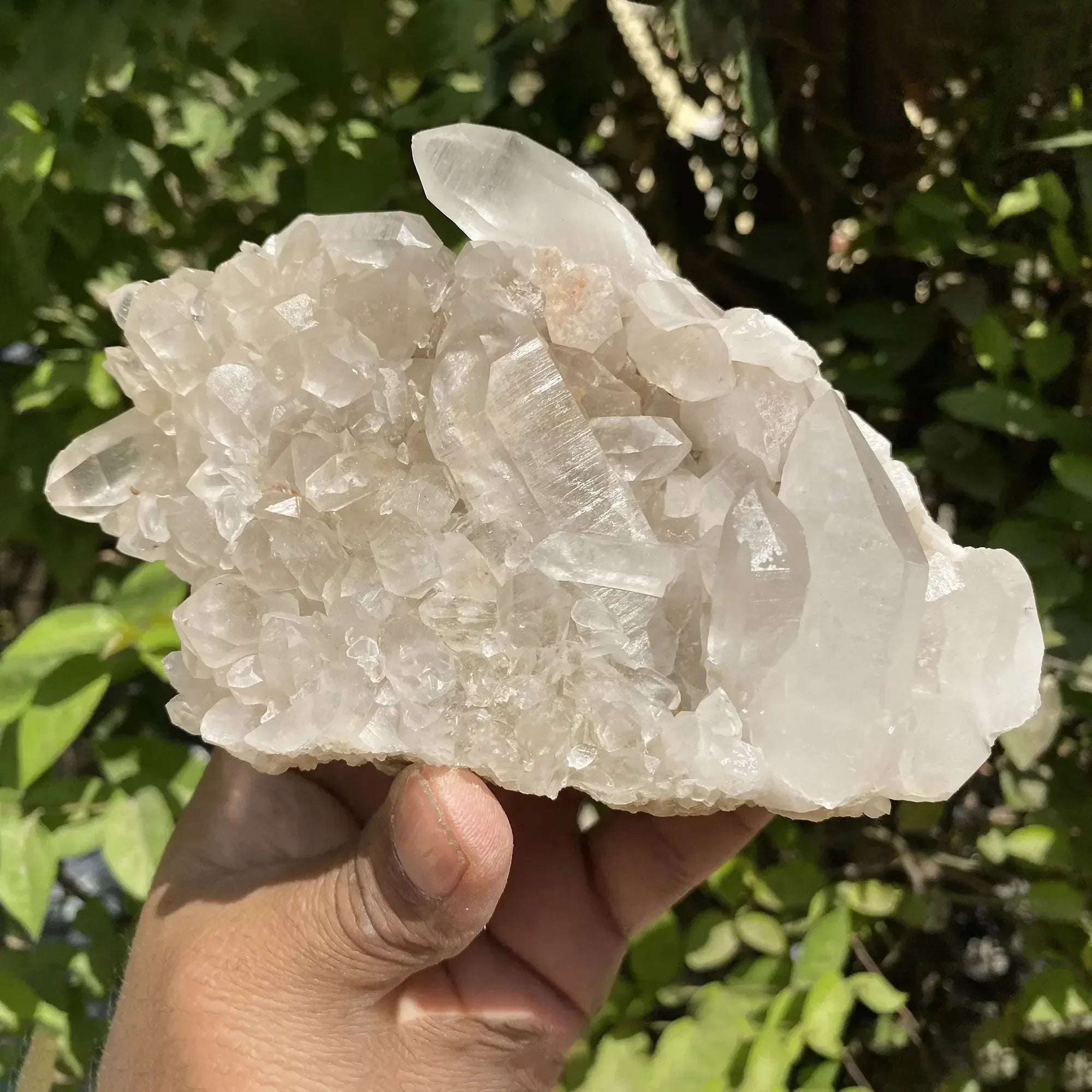 Natural Himalayan White Phantom Quartz Cluster 535g Himalayan Quartz