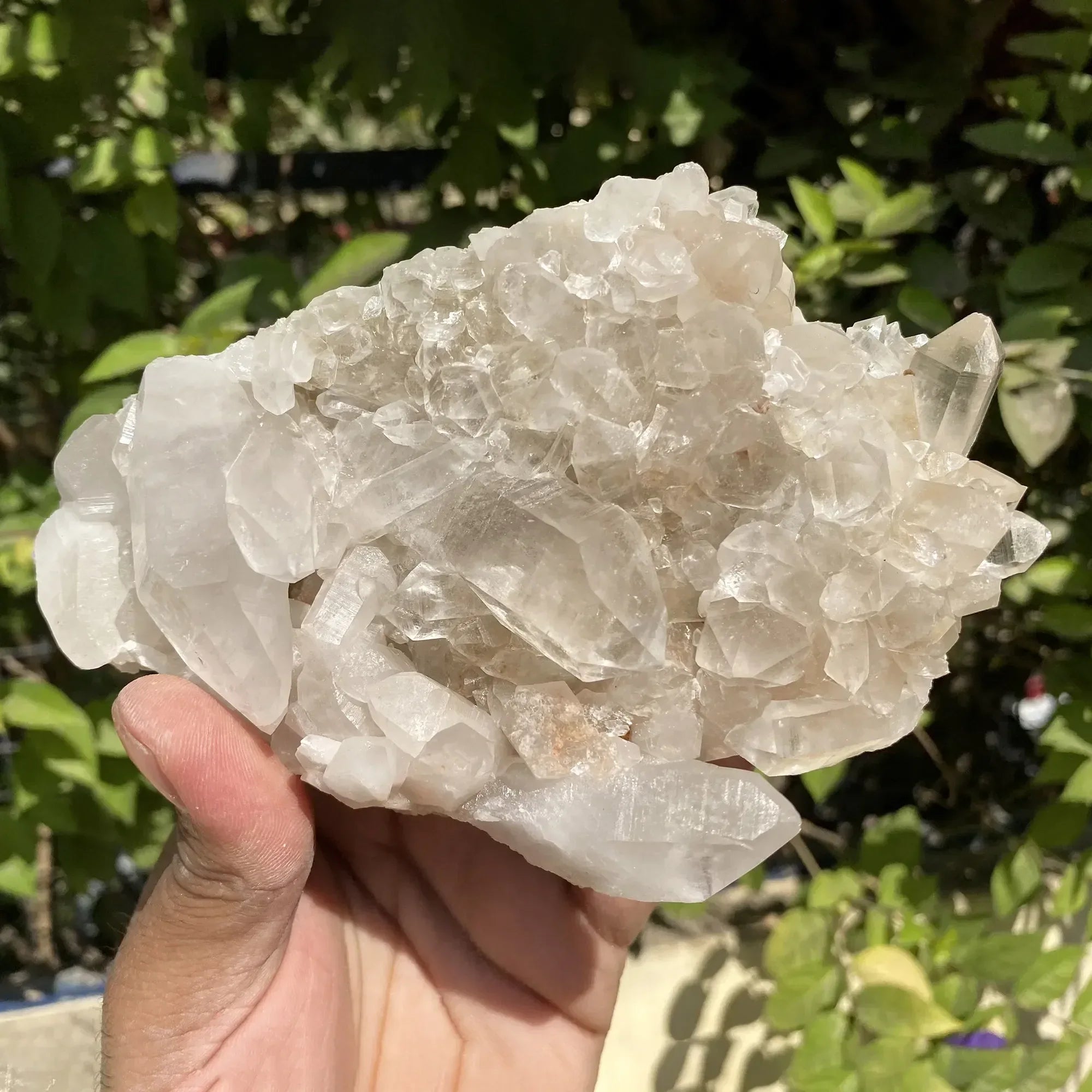 Natural Himalayan White Phantom Quartz Cluster 535g Himalayan Quartz
