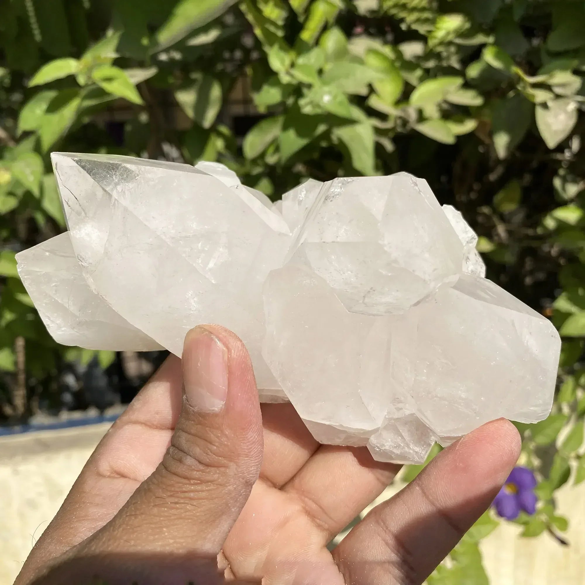 Natural Himalayan White Quartz Cluster 770g Himalayan Quartz