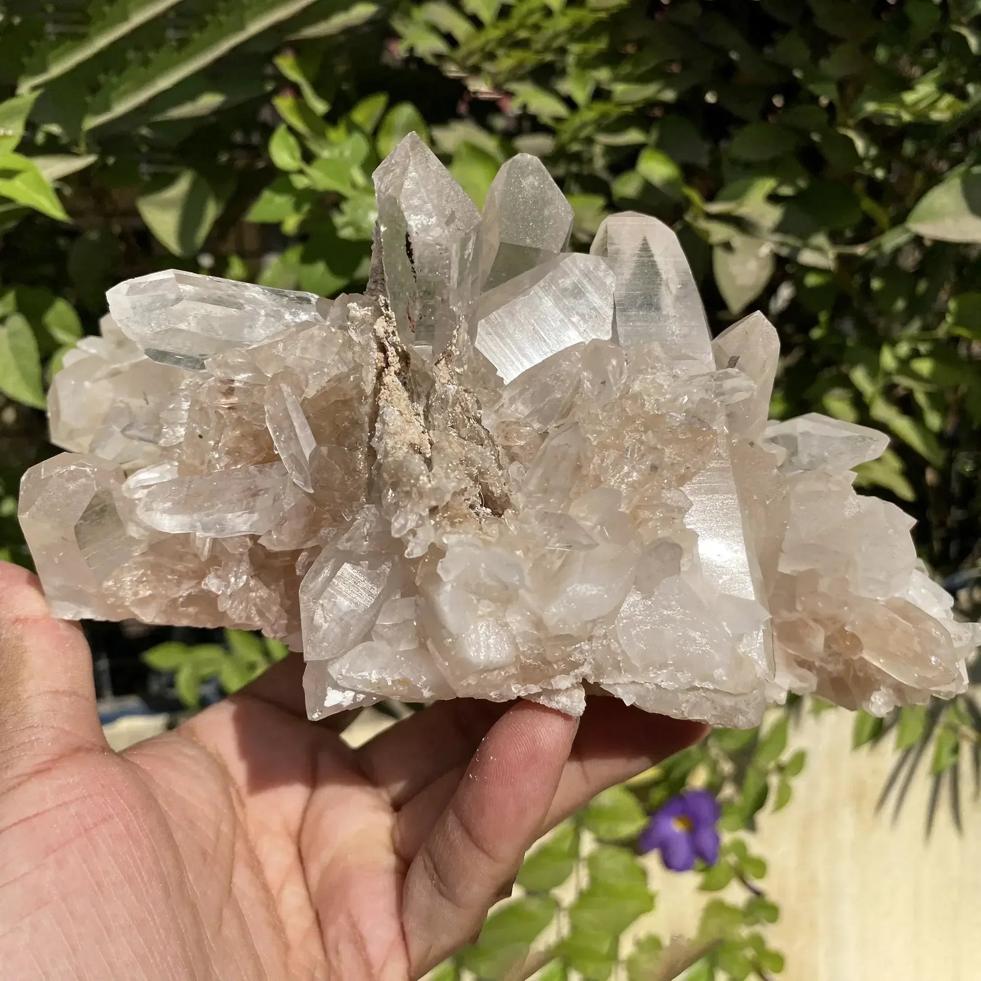 Natural Himalayan Pink Quartz Cluster 1725g Himalayan Quartz