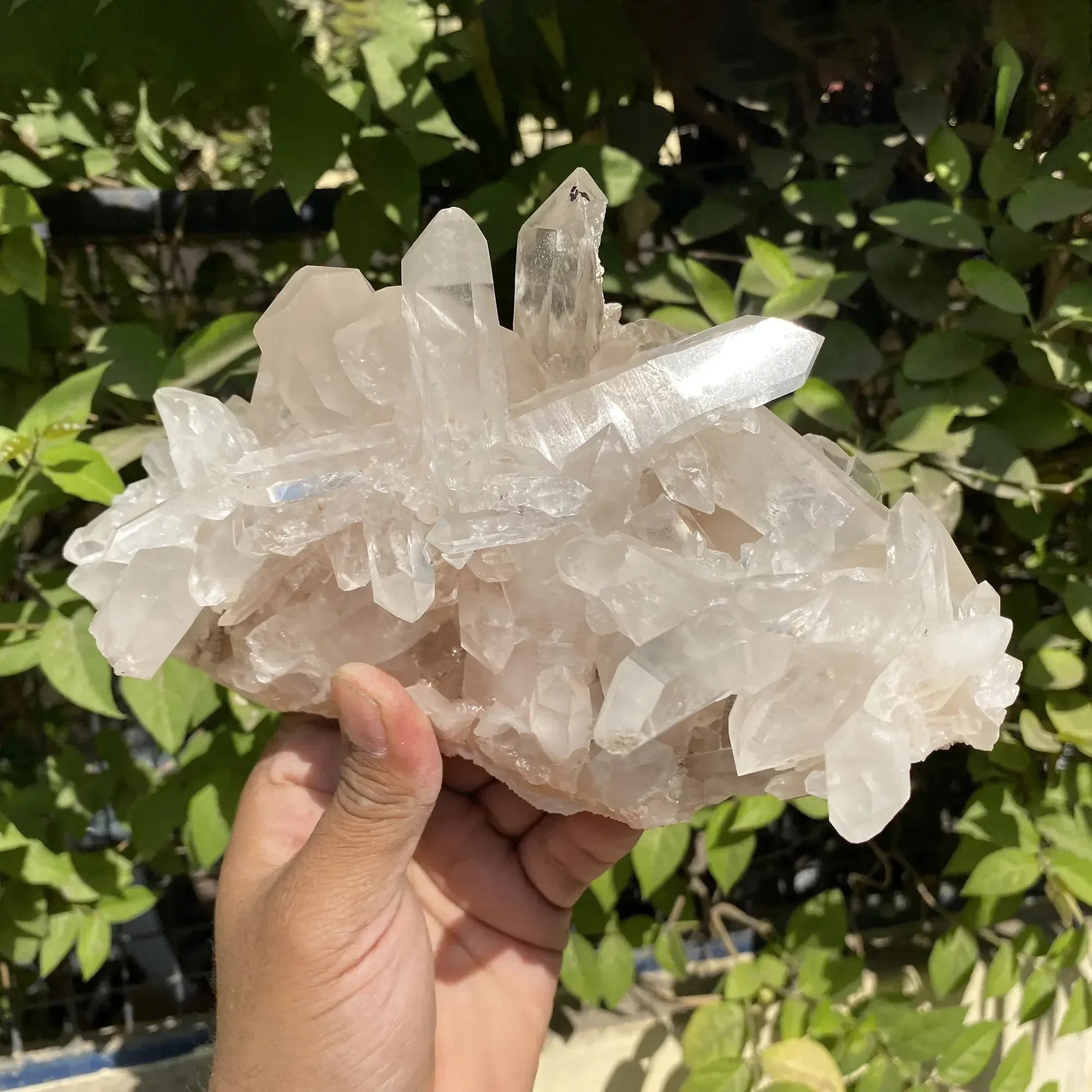 Natural Himalayan Pink Quartz Cluster 1725g Himalayan Quartz