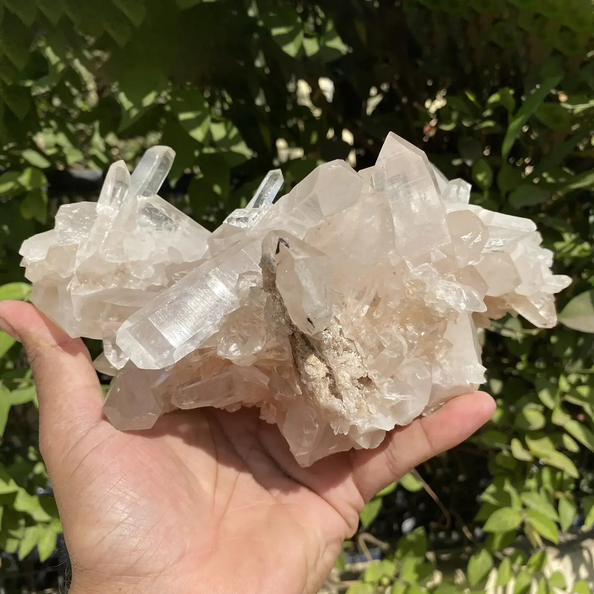 Natural Himalayan Pink Quartz Cluster 1725g Himalayan Quartz