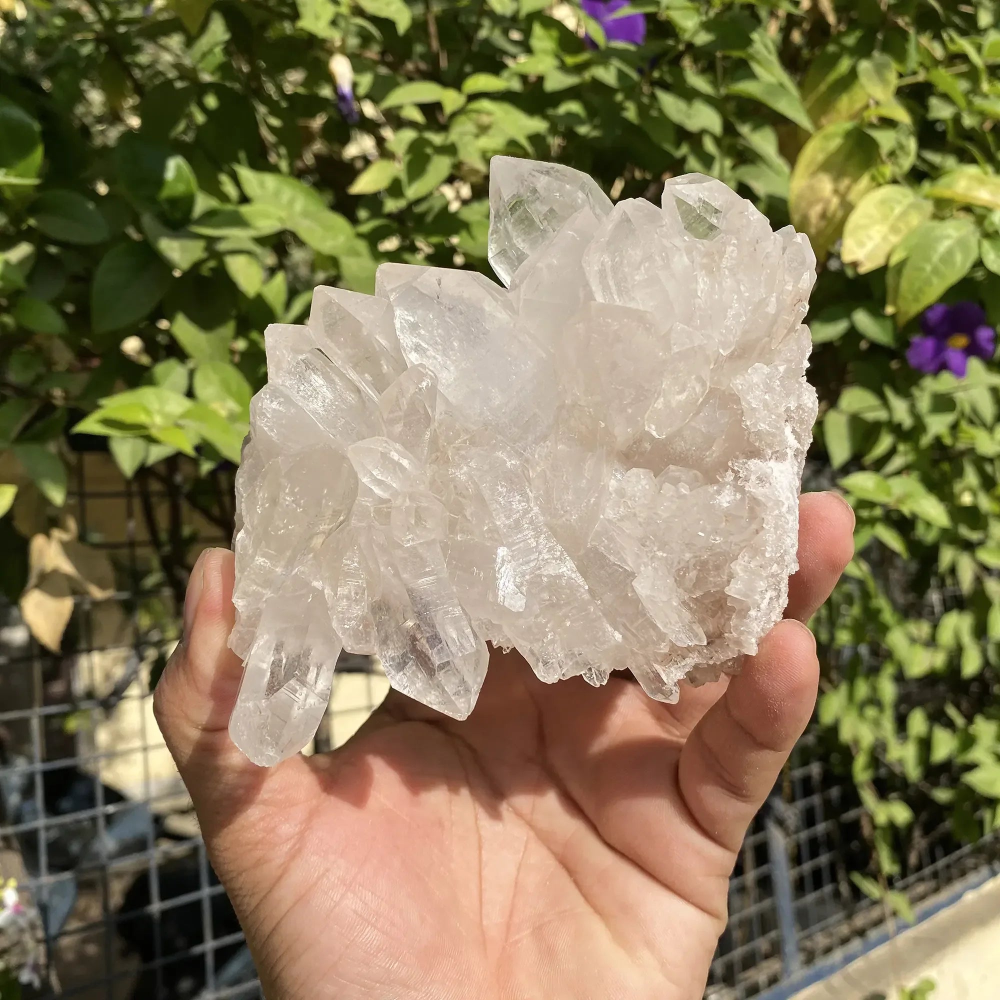 Natural Himalayan White Quartz Cluster 690g Himalayan Quartz