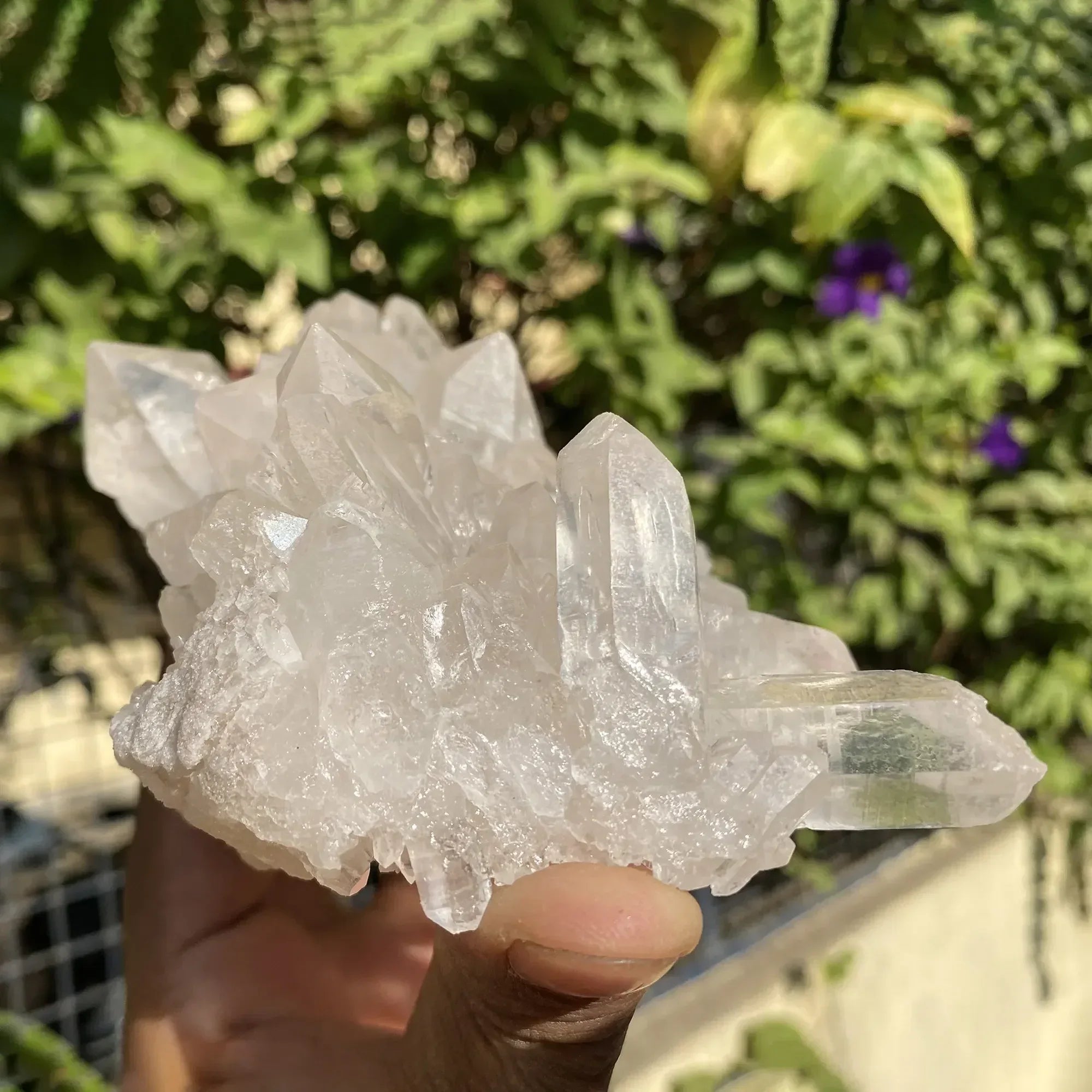 Natural Himalayan White Quartz Cluster 690g Himalayan Quartz