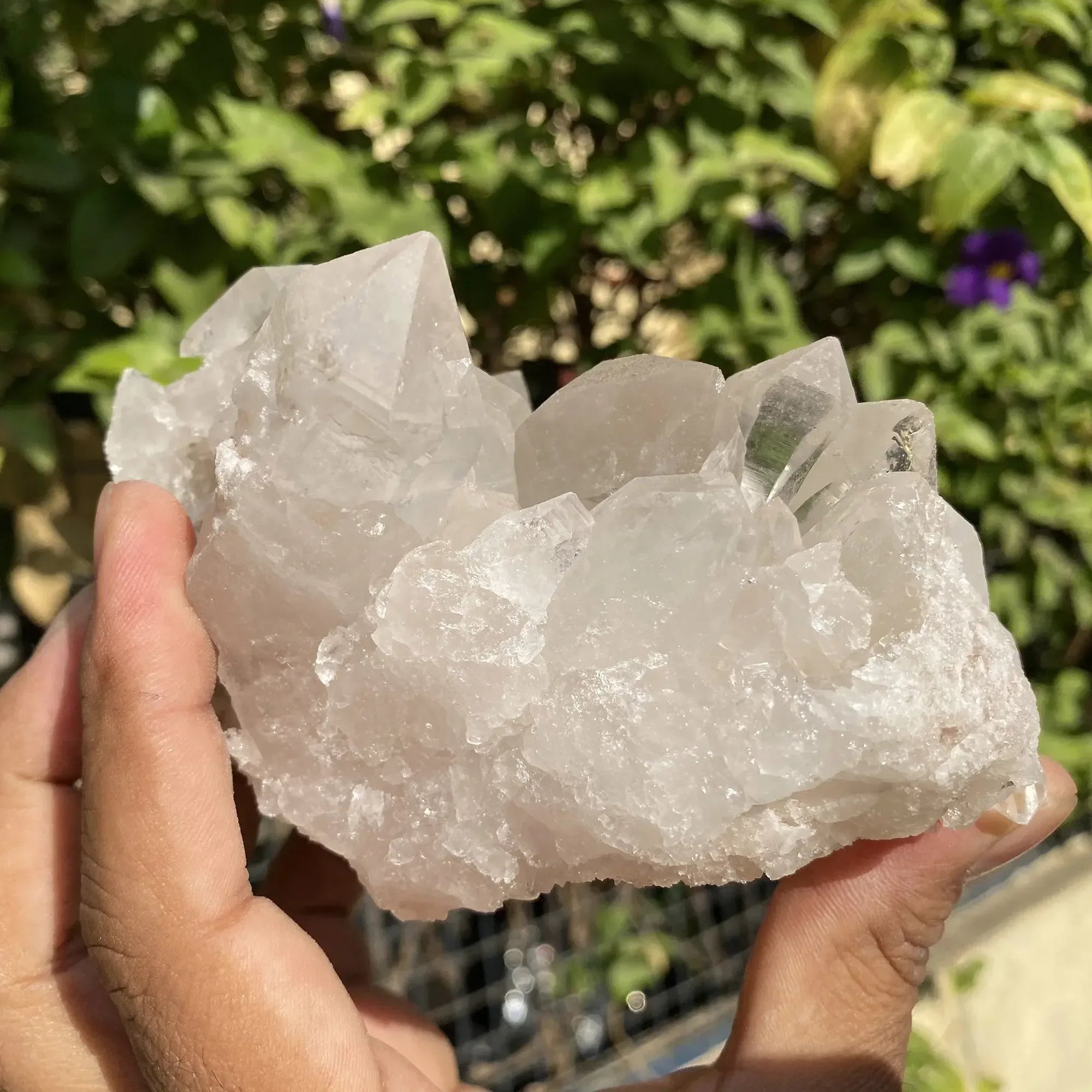 Natural Himalayan White Quartz Cluster 690g Himalayan Quartz
